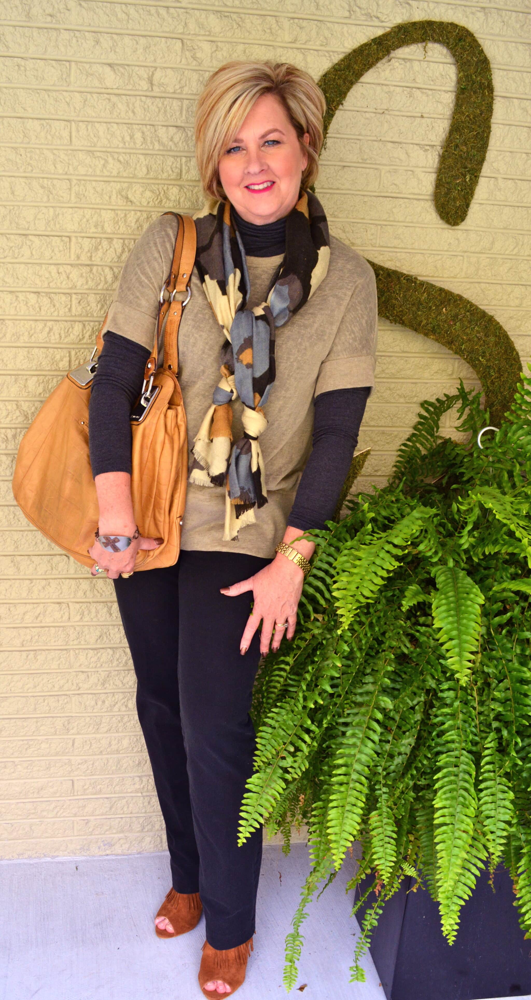 50 Is Not Old | Black & Brown Pt. 2 scarf