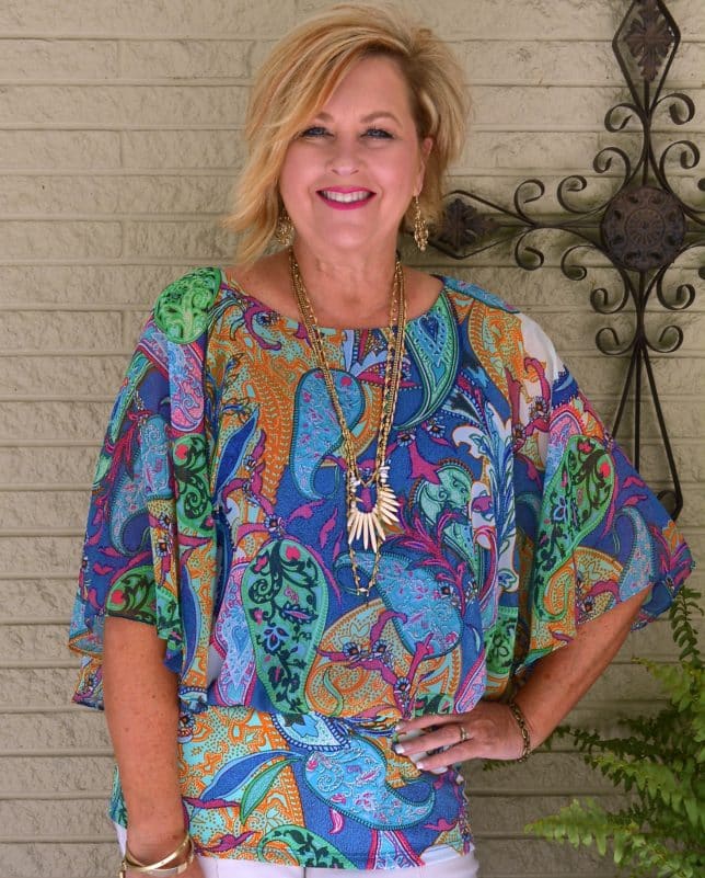 50 IS NOT OLD | HOW TO WEAR A COLORFUL TOP