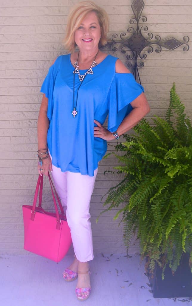 50 IS NOT OLD | SUMMER COLD SHOULDER