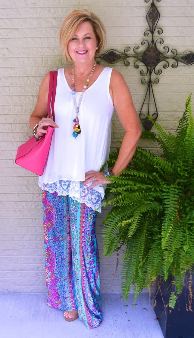 50 IS NOT OLD | STYLING PALAZZO PANTS