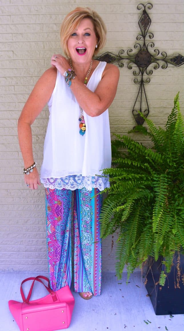 50 IS NOT OLD | STYLING PALAZZO PANTS