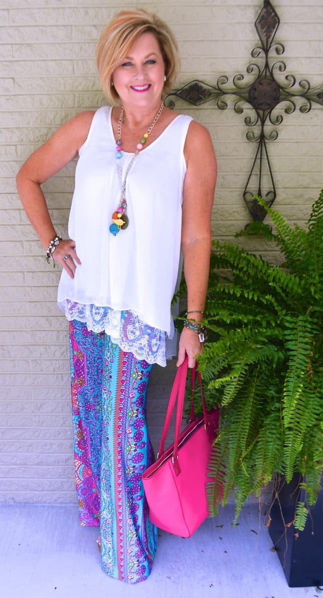 50 IS NOT OLD | STYLING PALAZZO PANTS
