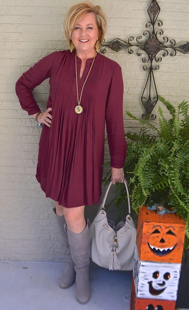 50 IS NOT OLD | PINTUCKED SWING DRESS