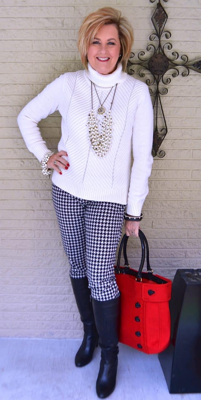 50 IS NOT OLD | HOUNDSTOOTH PANTS ARE CLASSIC