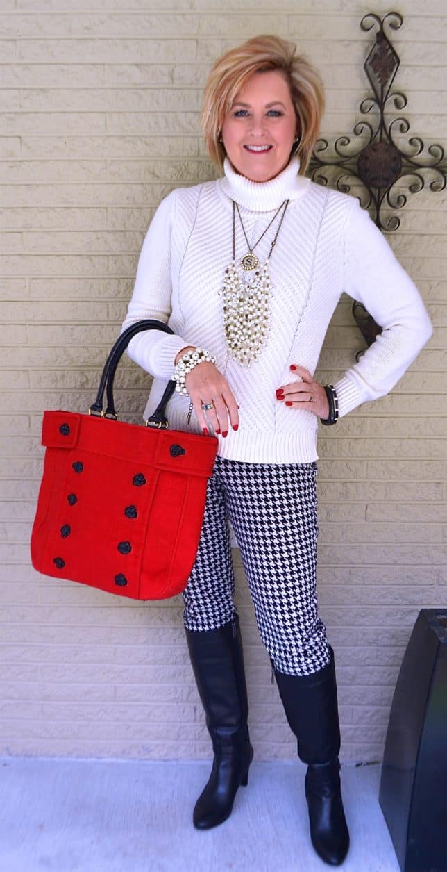 50 IS NOT OLD | HOUNDSTOOTH PANTS ARE CLASSIC