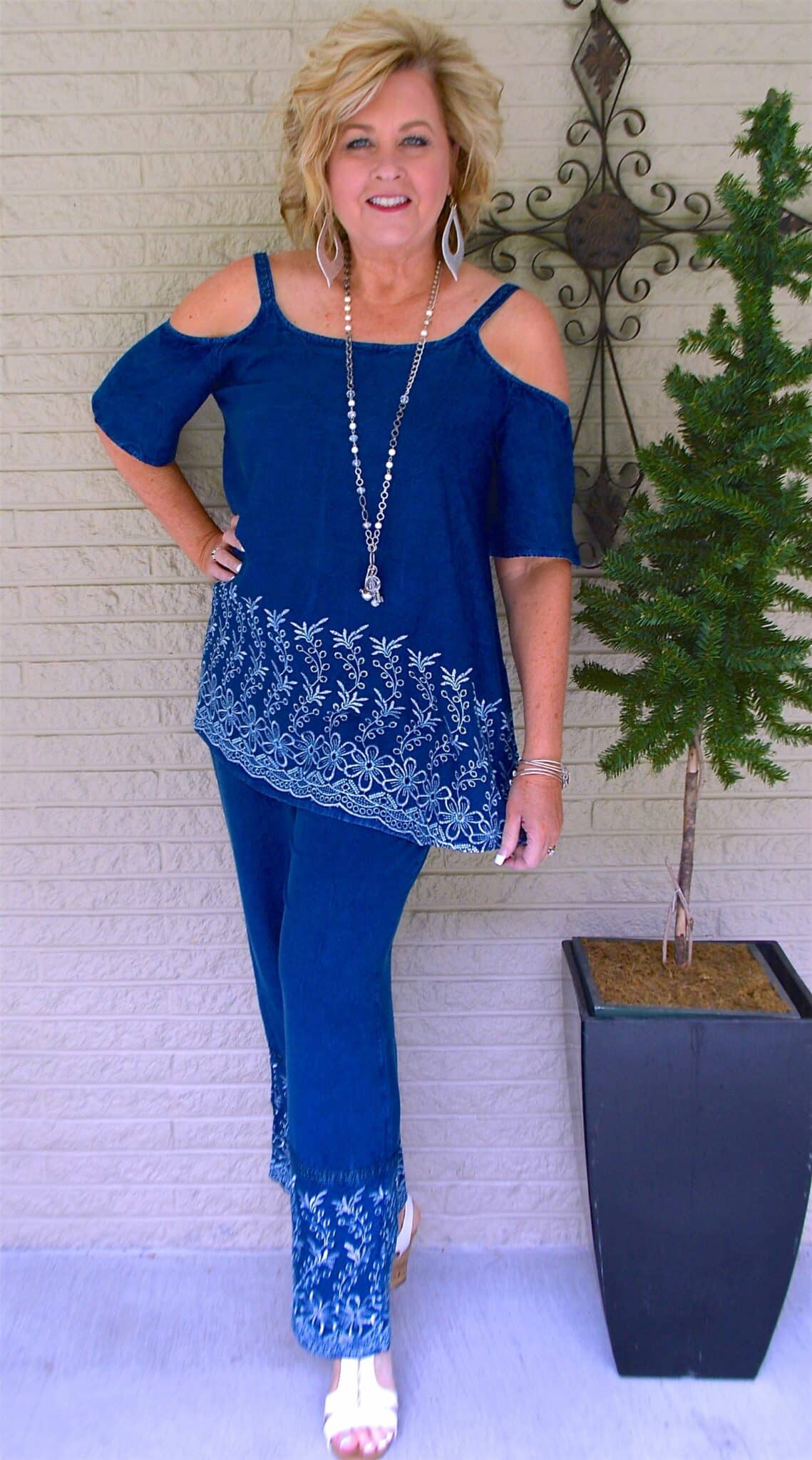 50 IS NOT OLD | EMBROIDERED PANT SET