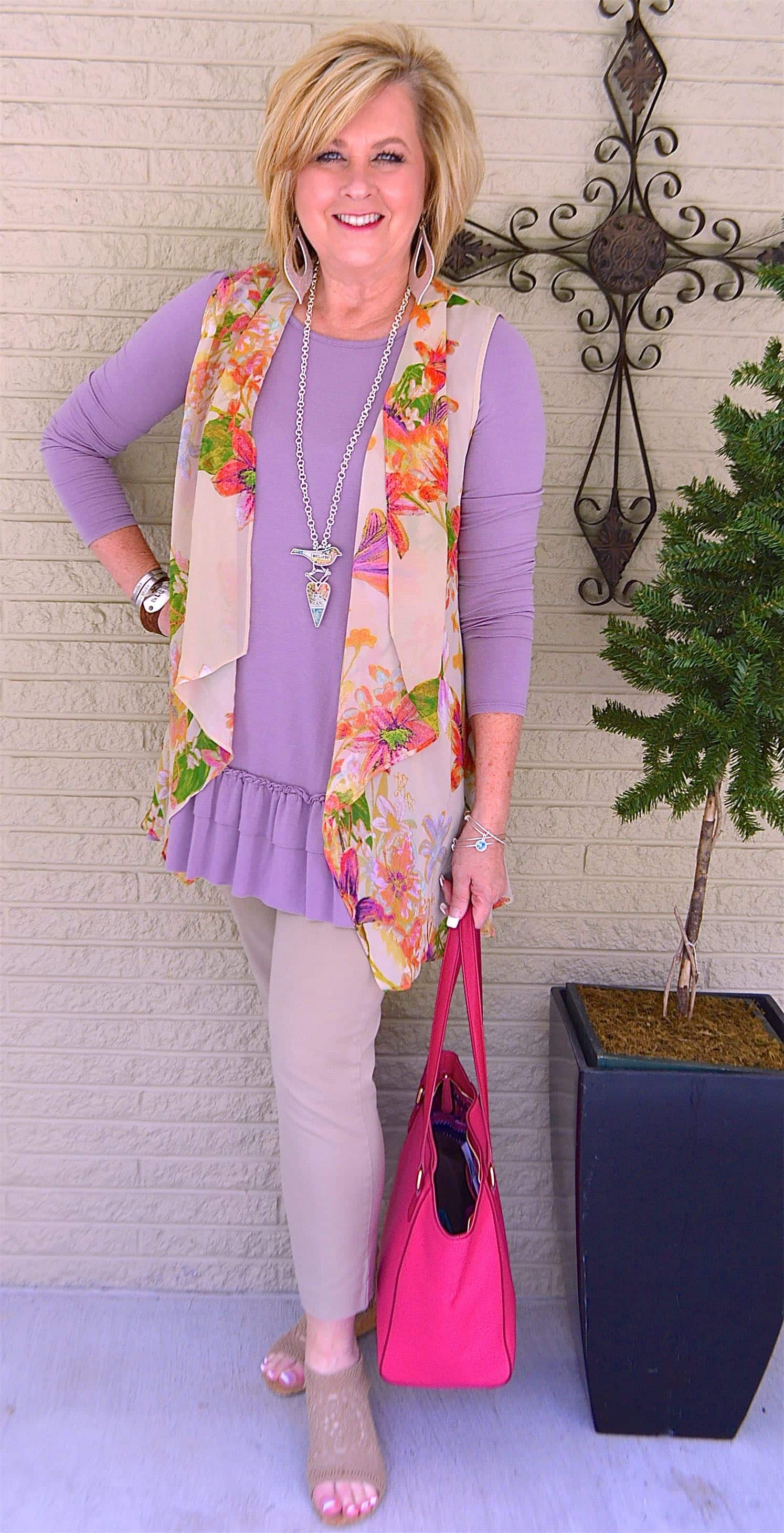 50 IS NOT OLD | STYLING A CHIFFON VEST