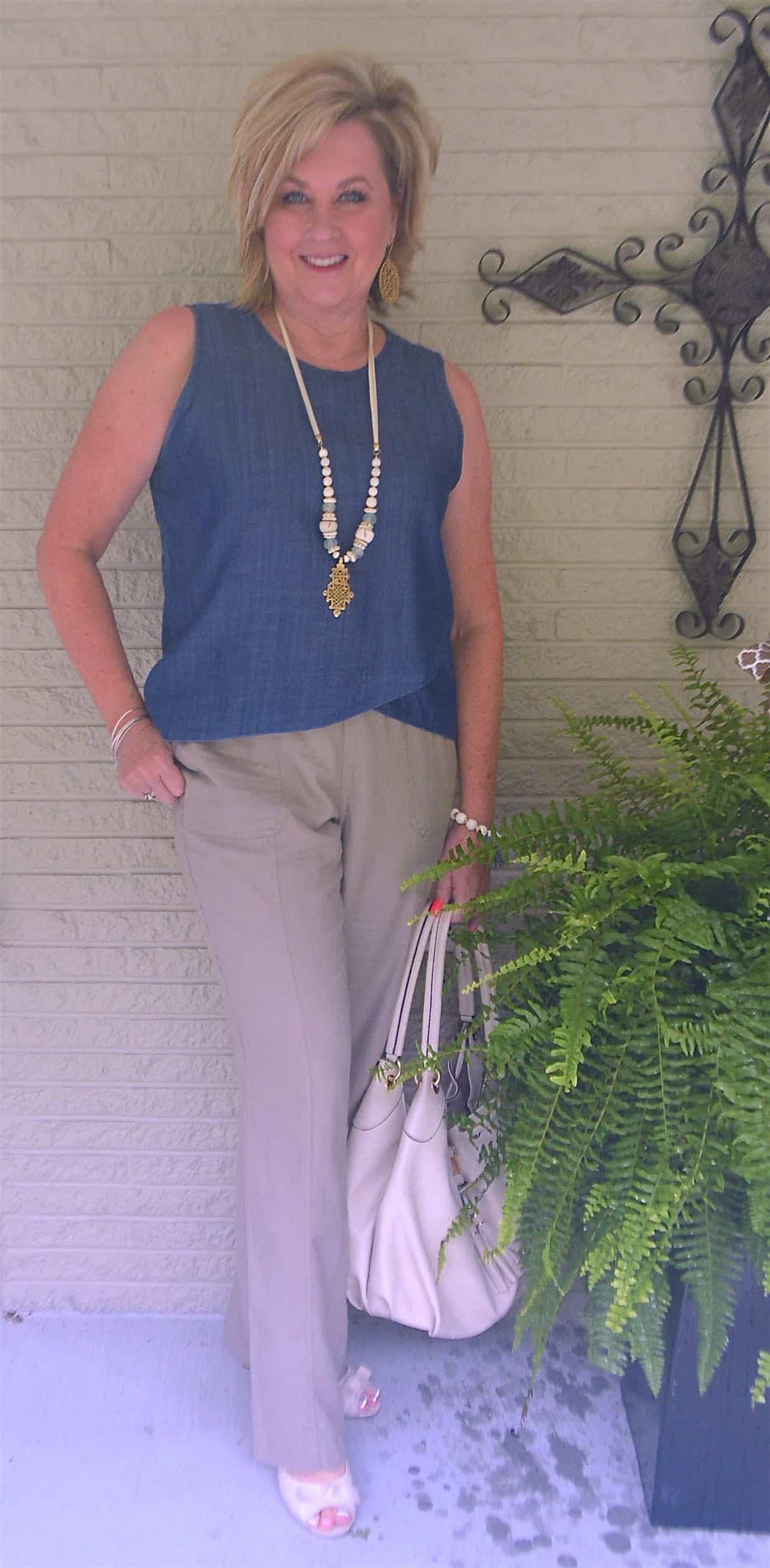 50 IS NOT OLD | DENIM AND LINEN FOR SUMMER
