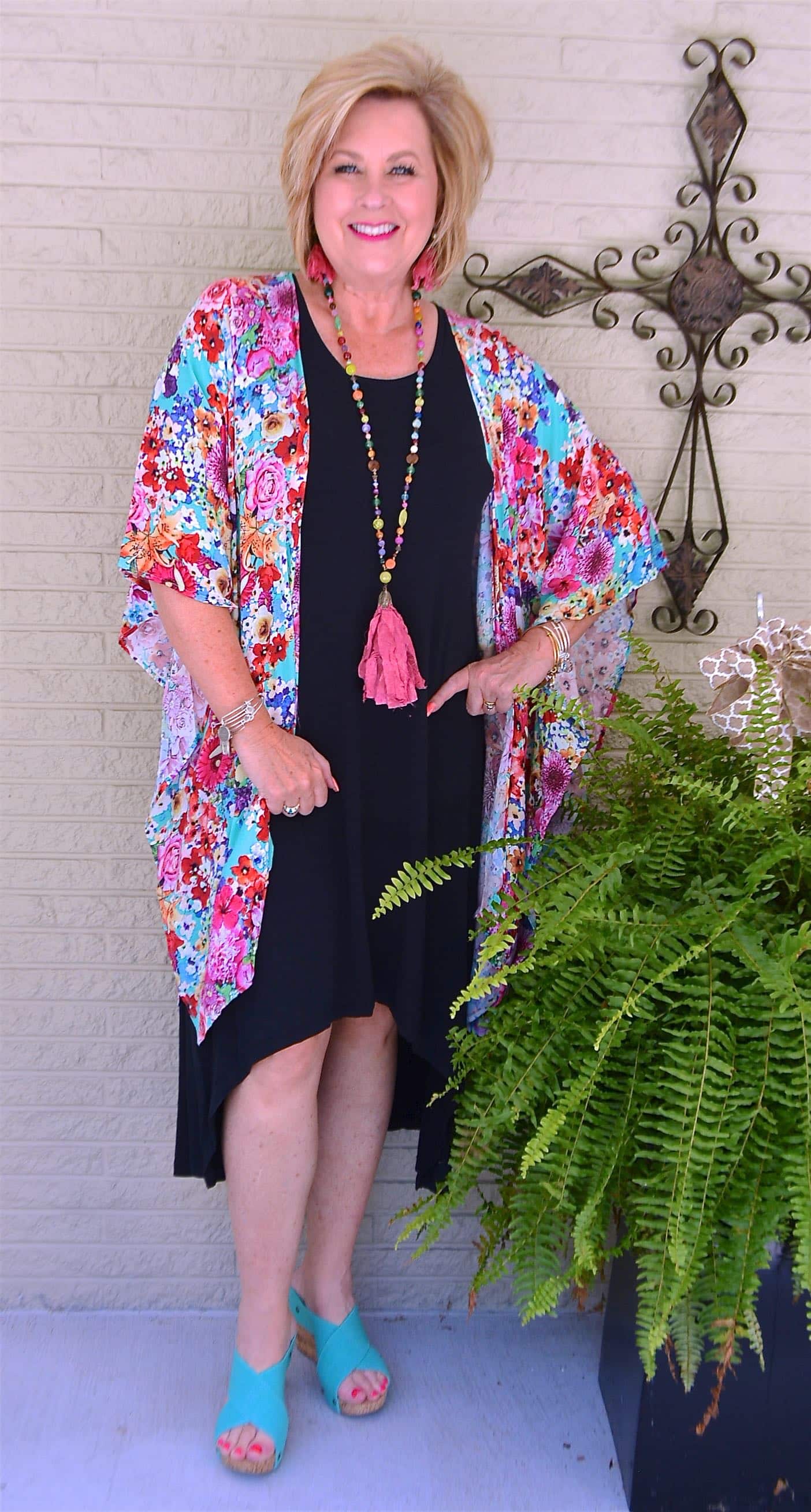 50 IS NOT OLD | WEARING BRIGHT COLORS WITH BLACK