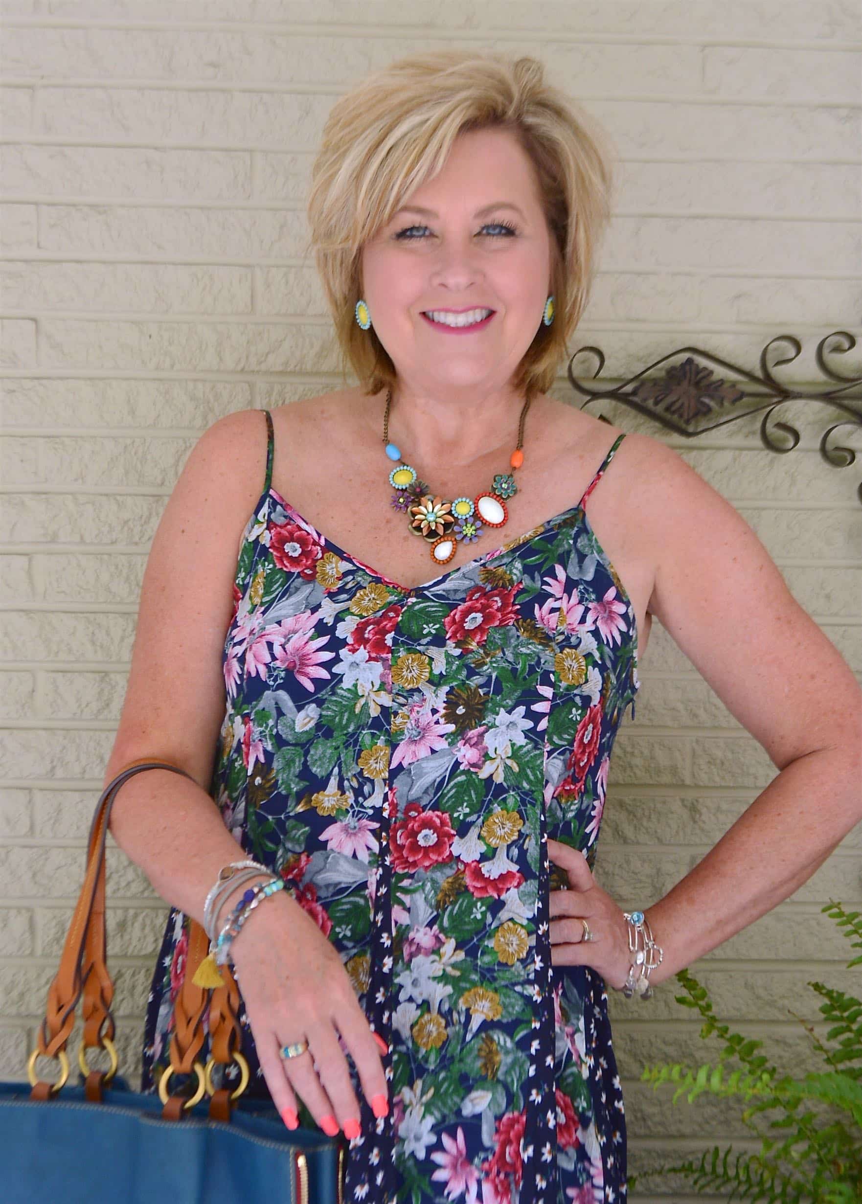 50 IS NOT OLD | STYLING A LONG MAXI DRESS