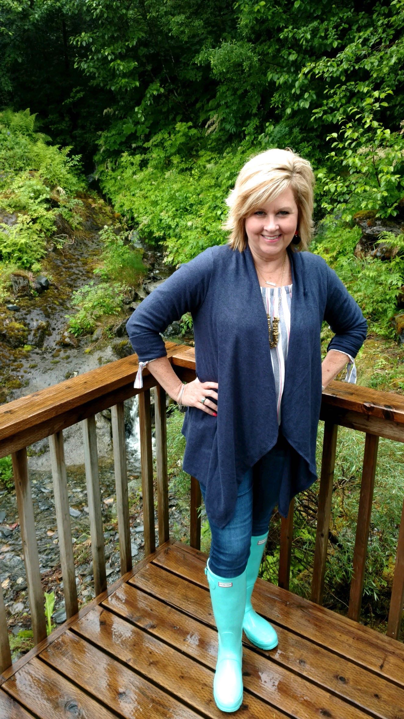 50 IS NOT OLD | TIFFANY BLUE HUNTER BOOTS