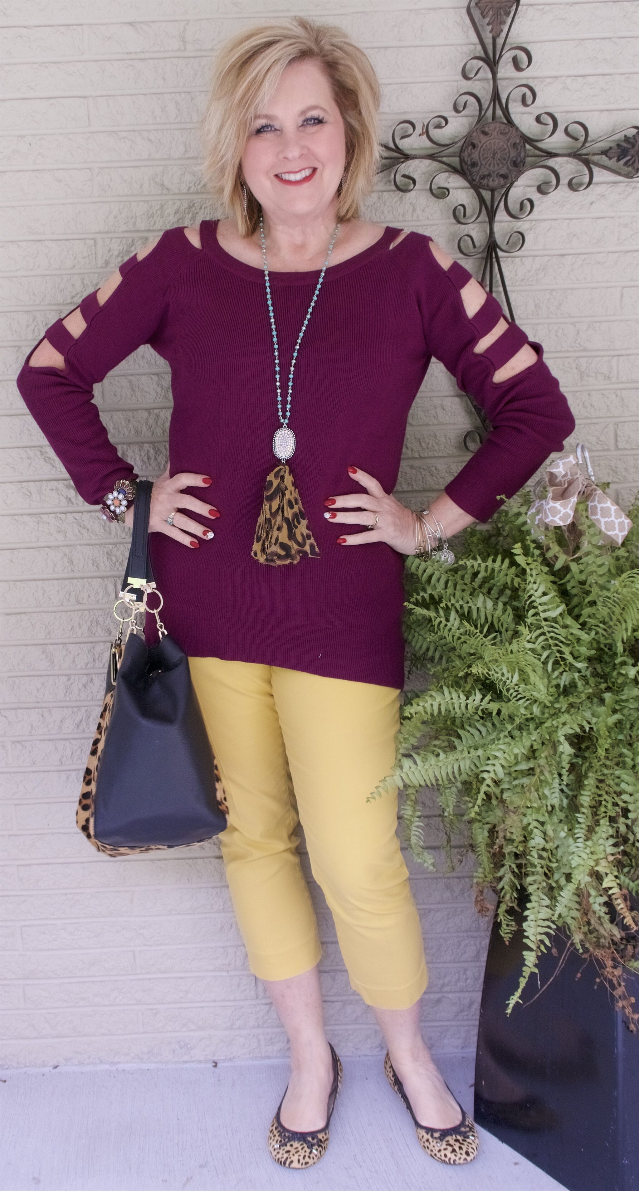 50 IS NOT OLD | CAN YOU WEAR COLD SHOULDER TOPS IN THE WINTER