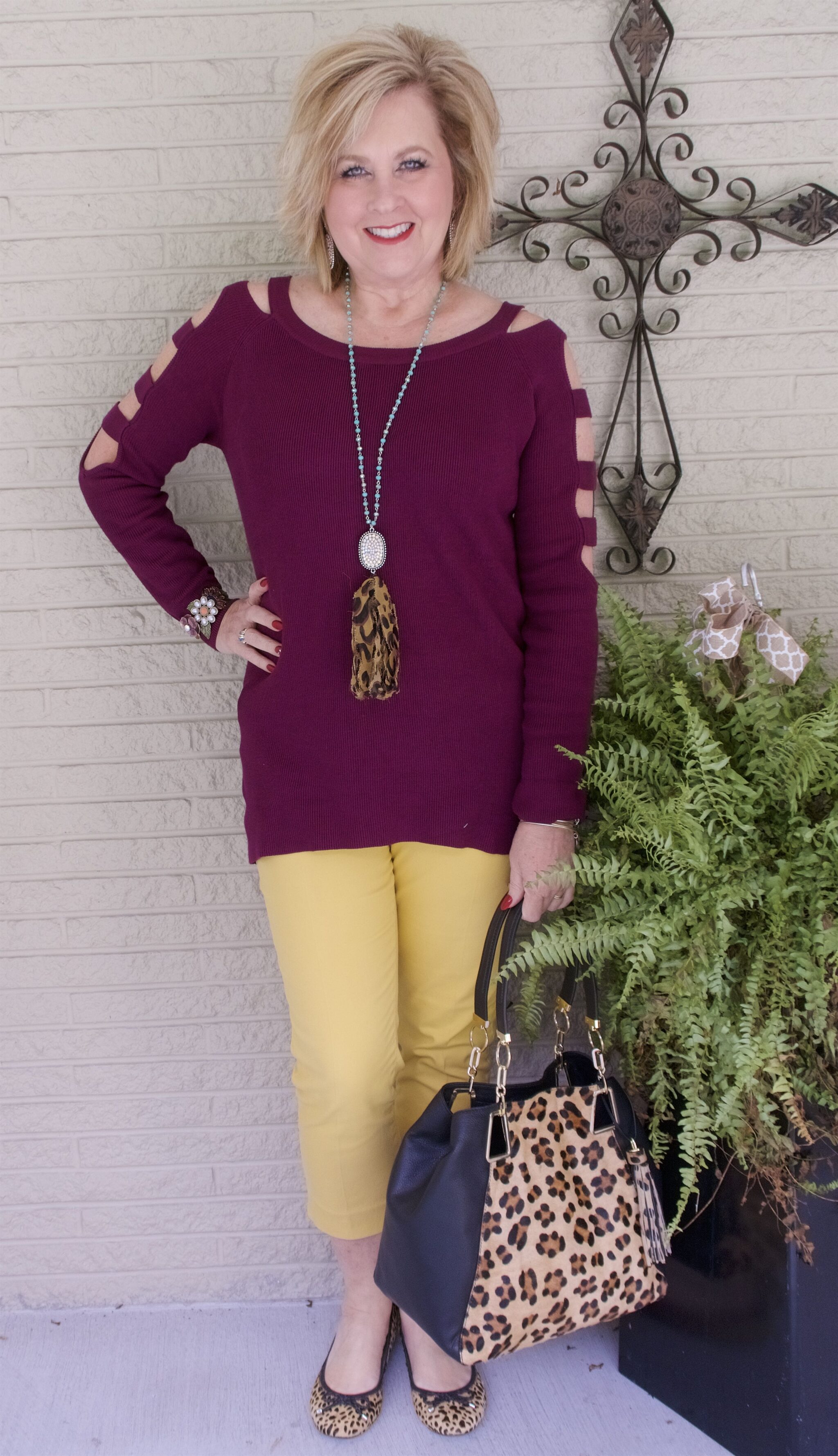 50 IS NOT OLD | CAN YOU WEAR COLD SHOULDER TOPS IN THE WINTER