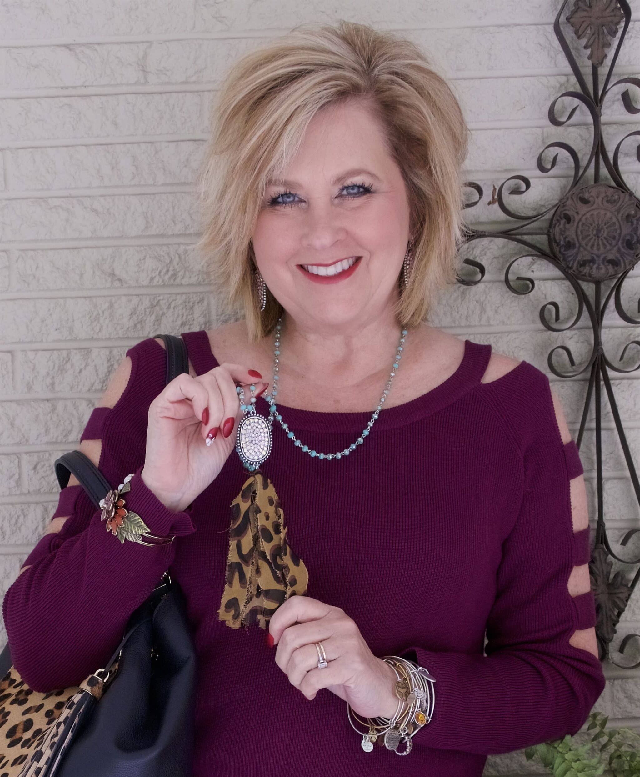 50 IS NOT OLD | CAN YOU WEAR COLD SHOULDER TOPS IN THE WINTER