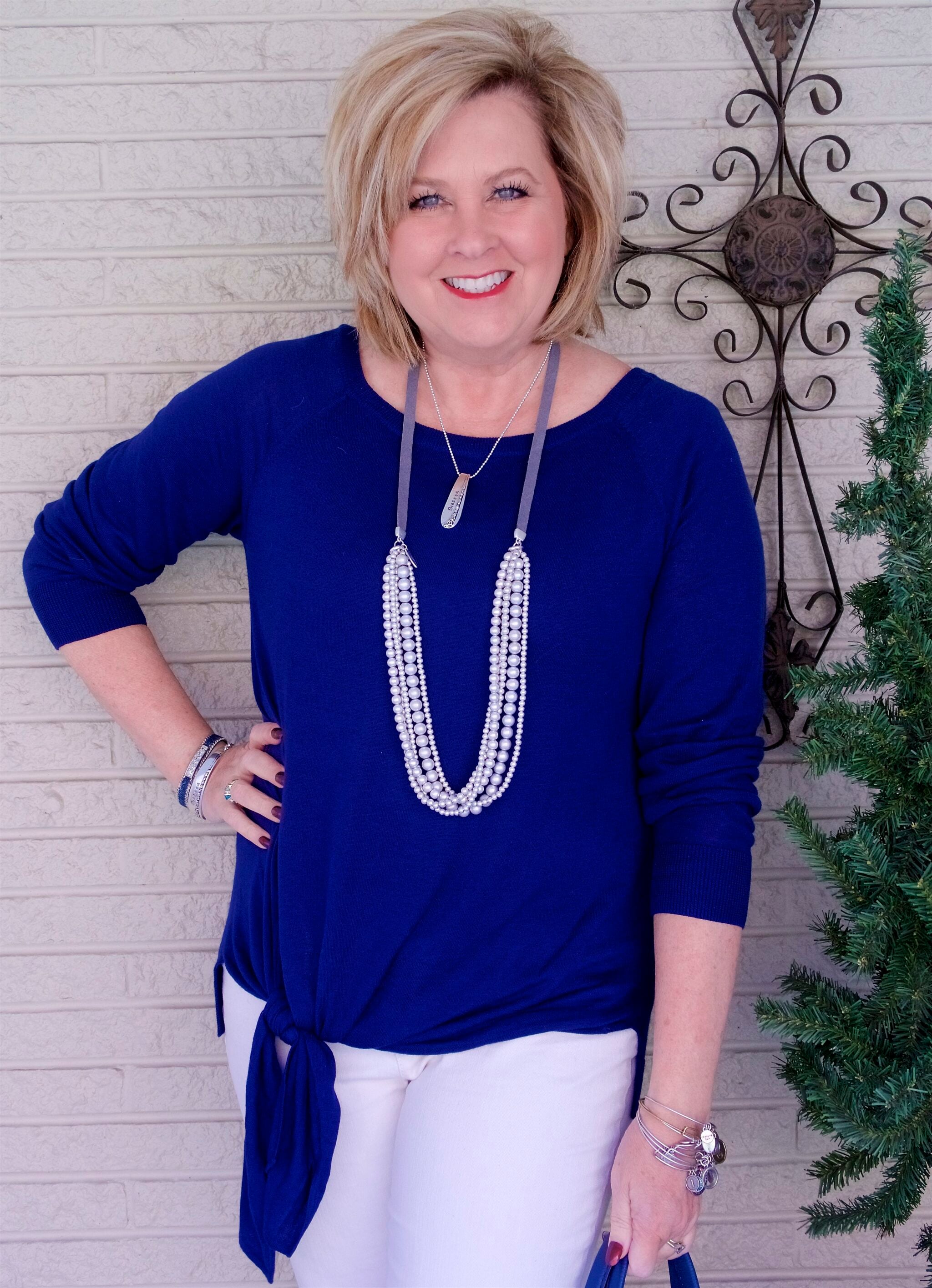 50 IS NOT OLD | A FLATTERING STYLE TOP