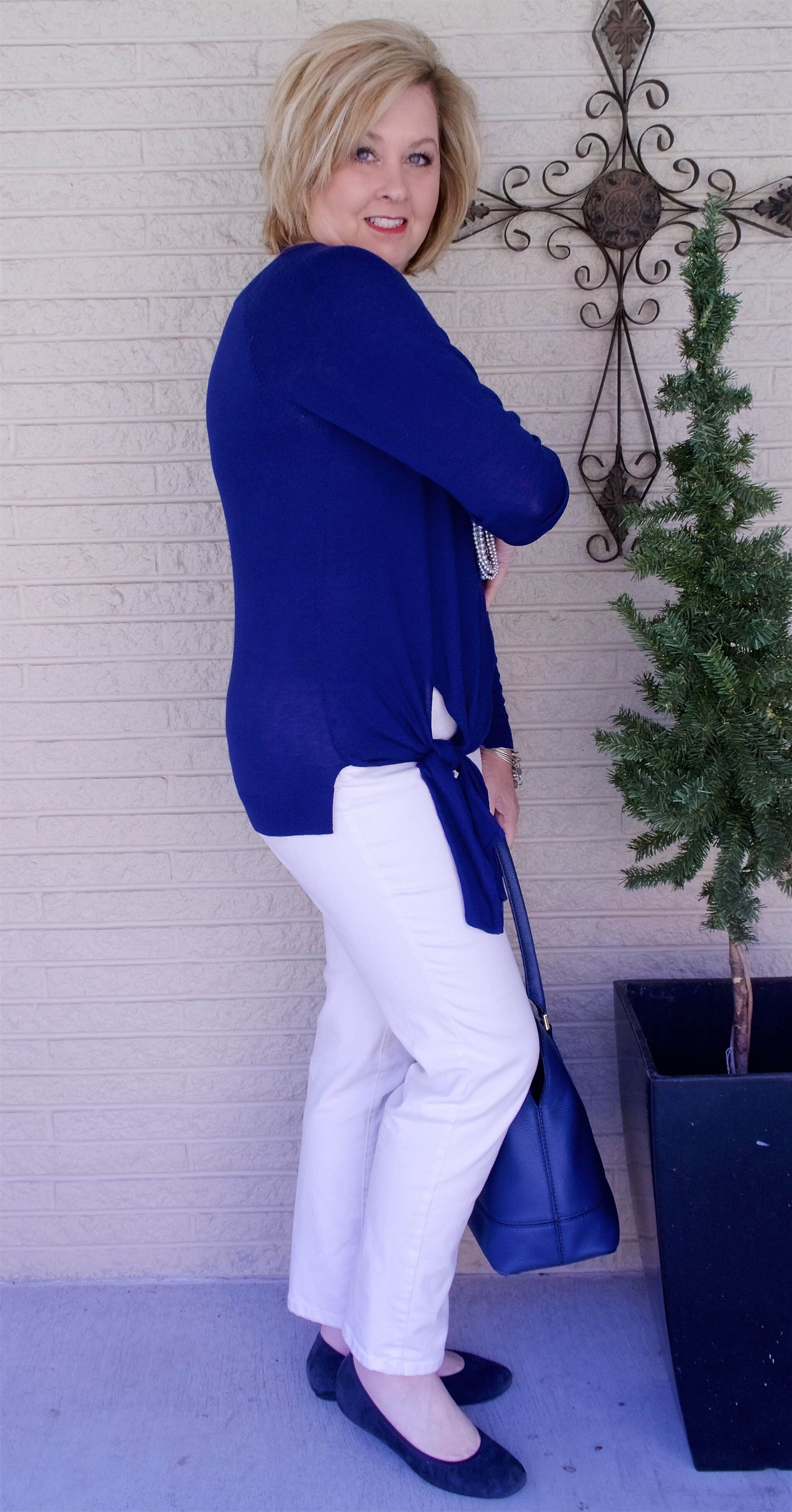 50 IS NOT OLD | A FLATTERING STYLE TOP