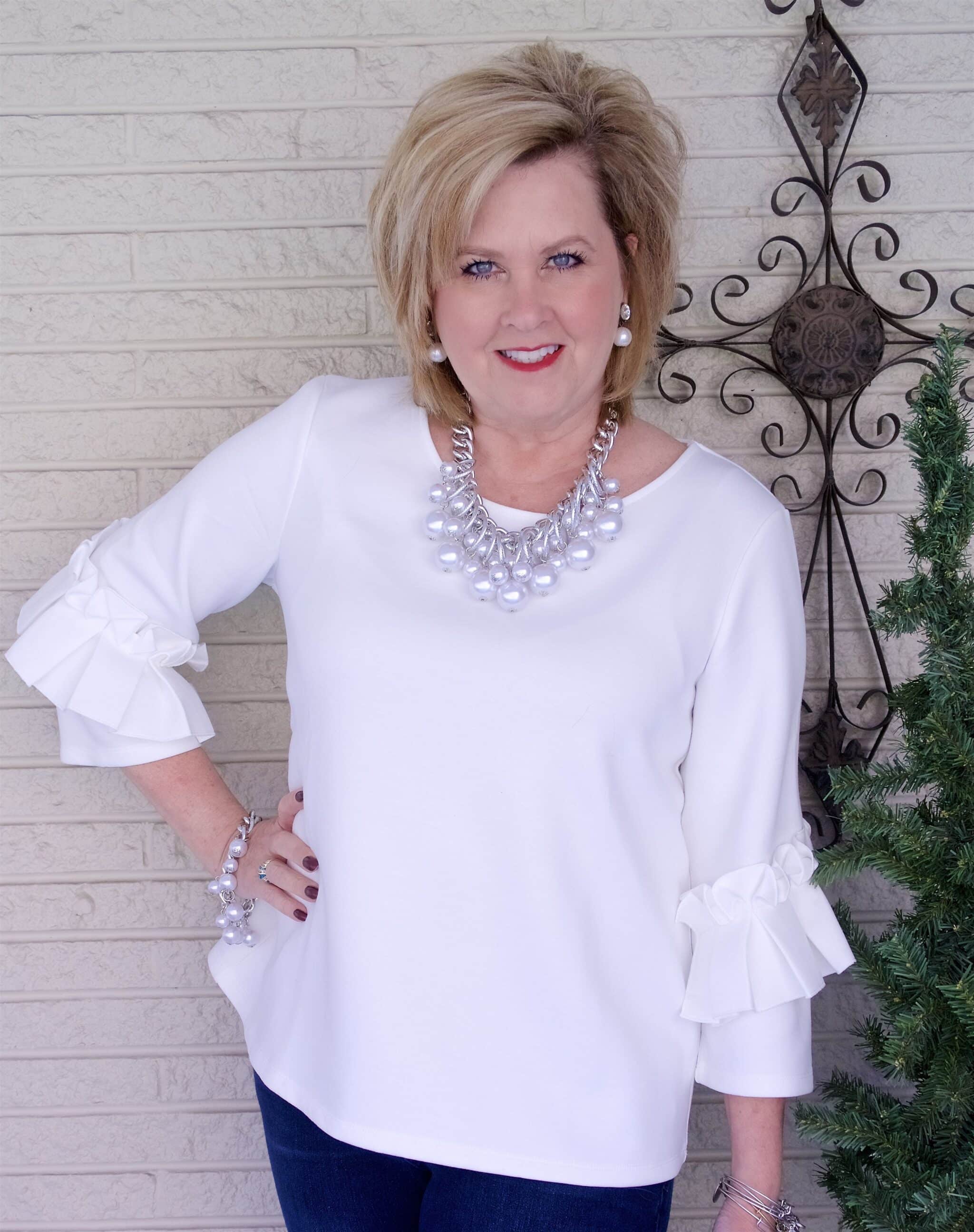 50 IS NOT OLD | BOX PLEAT AND RUFFLES