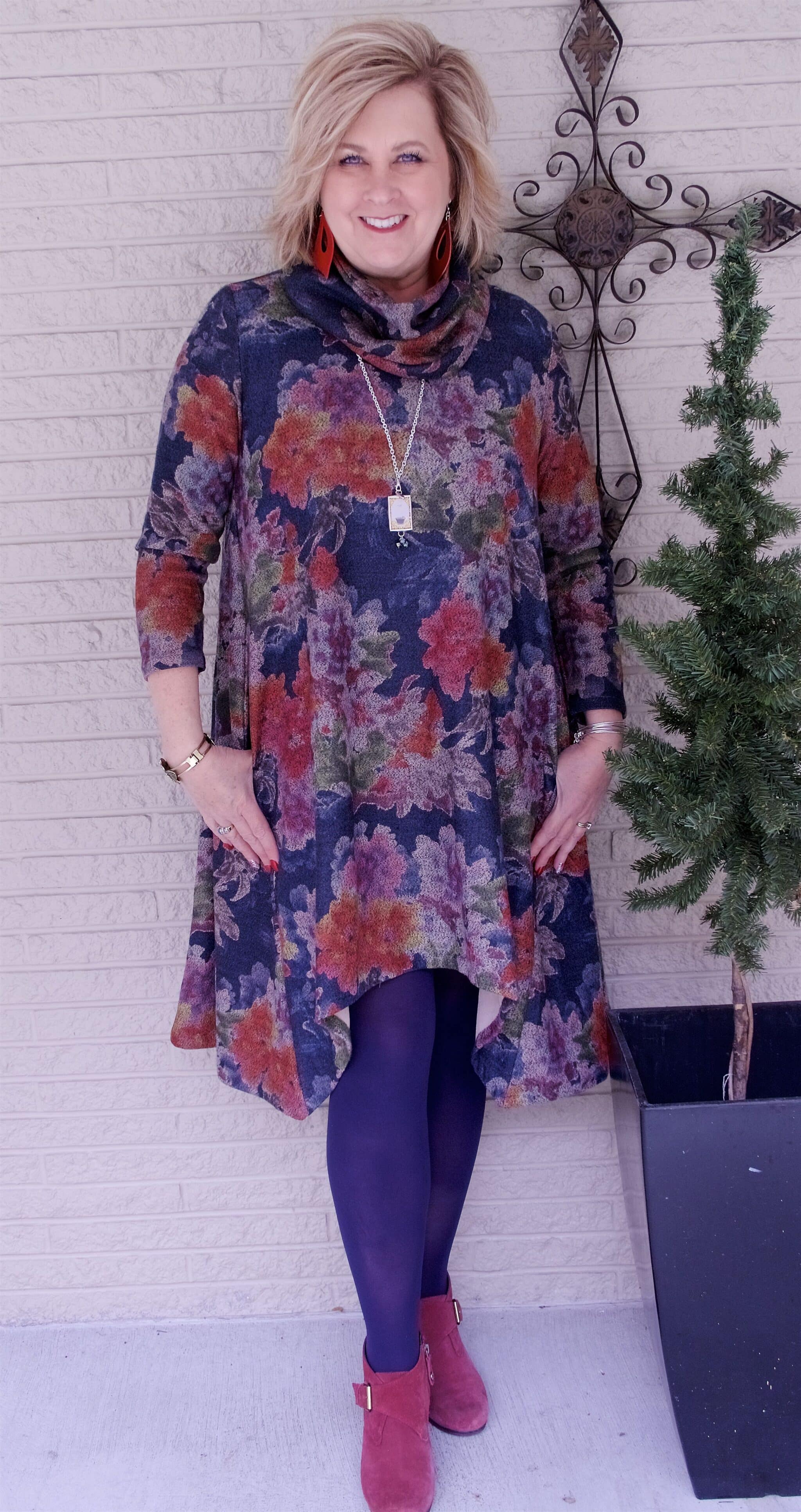 50 IS NOT OLD | TIGHTS AND ANKLE BOOTIES