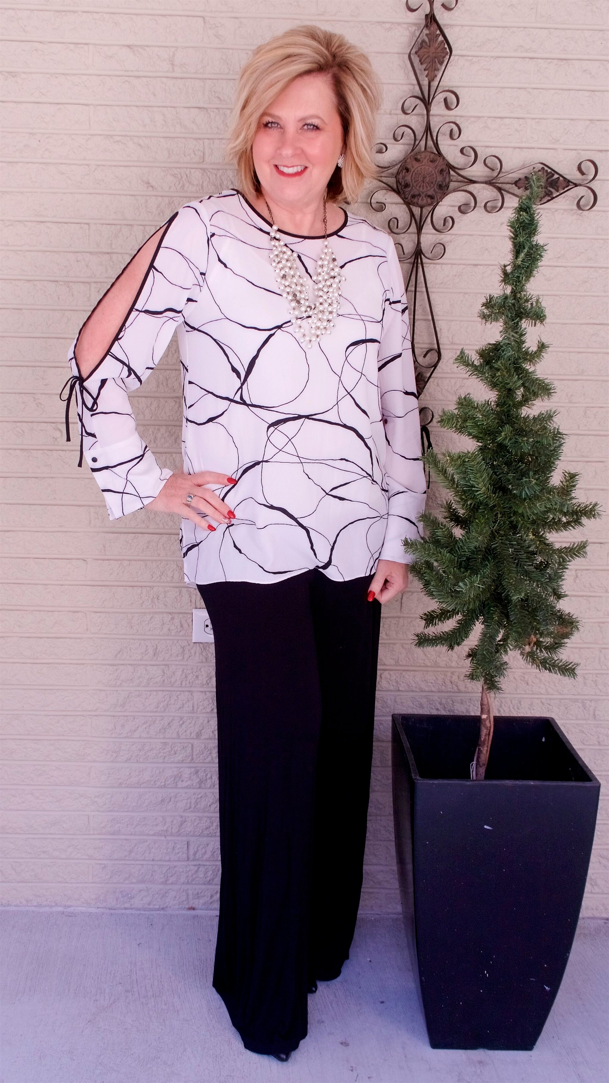 50 IS NOT OLD | WEARING CLASSIC BLACK AND WHITE