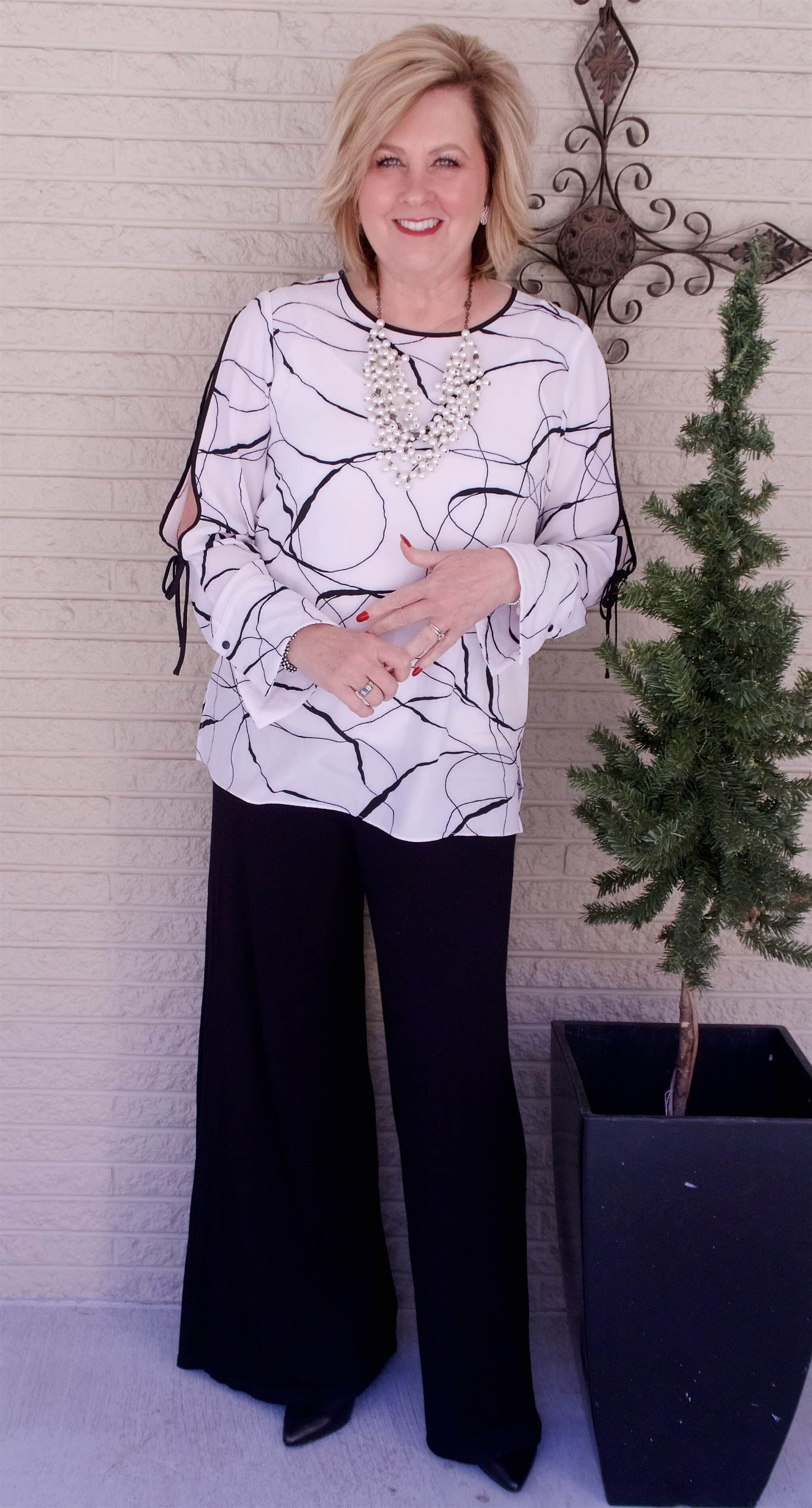 50 IS NOT OLD | WEARING CLASSIC BLACK AND WHITE