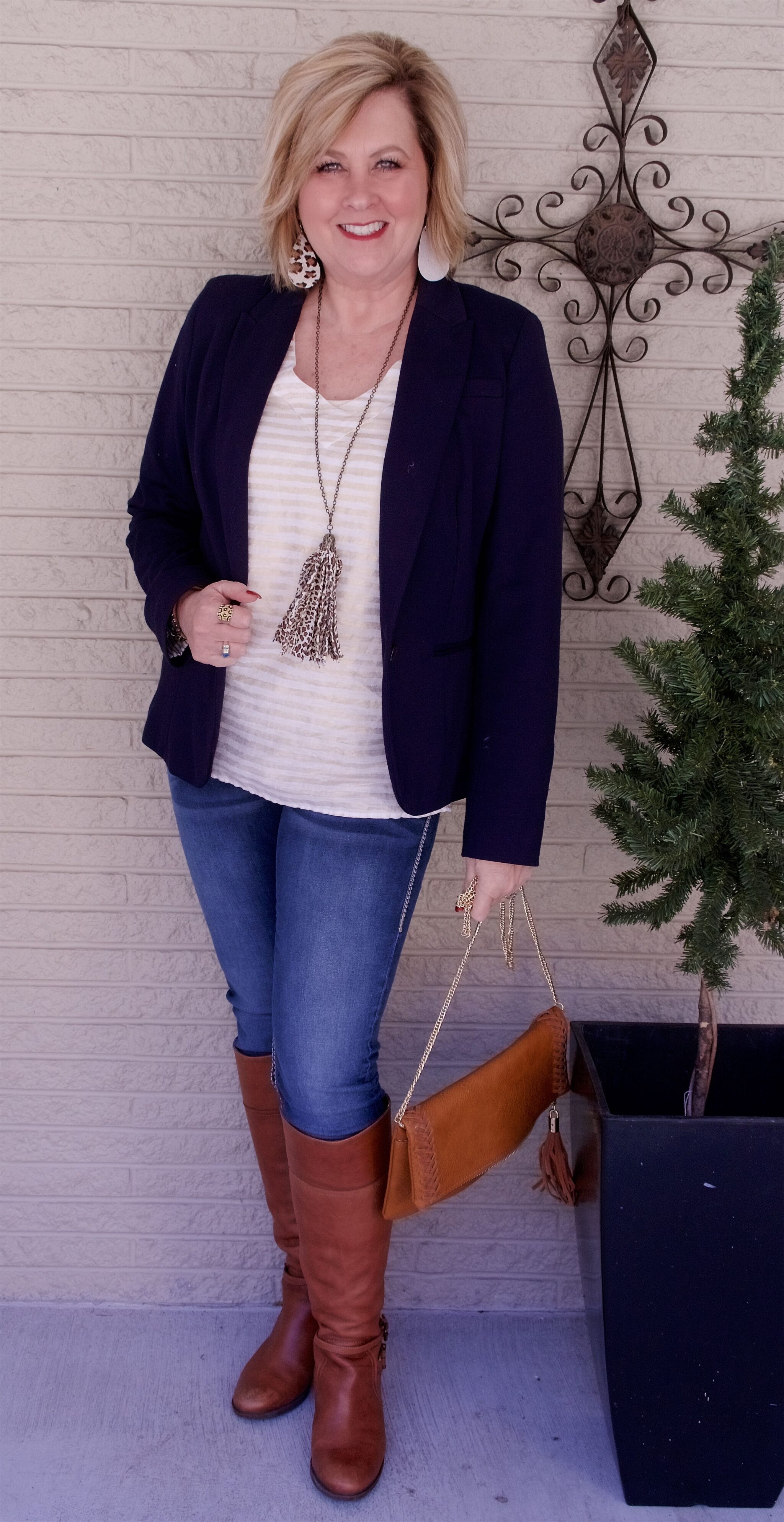 50 IS NOT OLD | A CLASSIC NAVY BLAZER