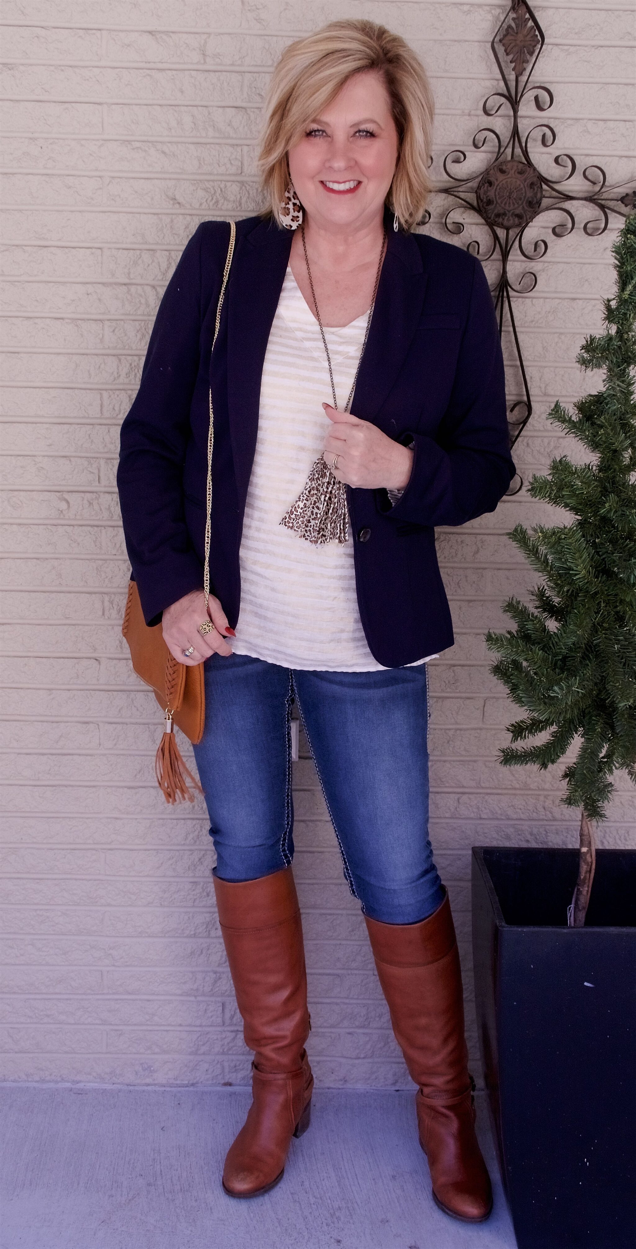 50 IS NOT OLD | A CLASSIC NAVY BLAZER