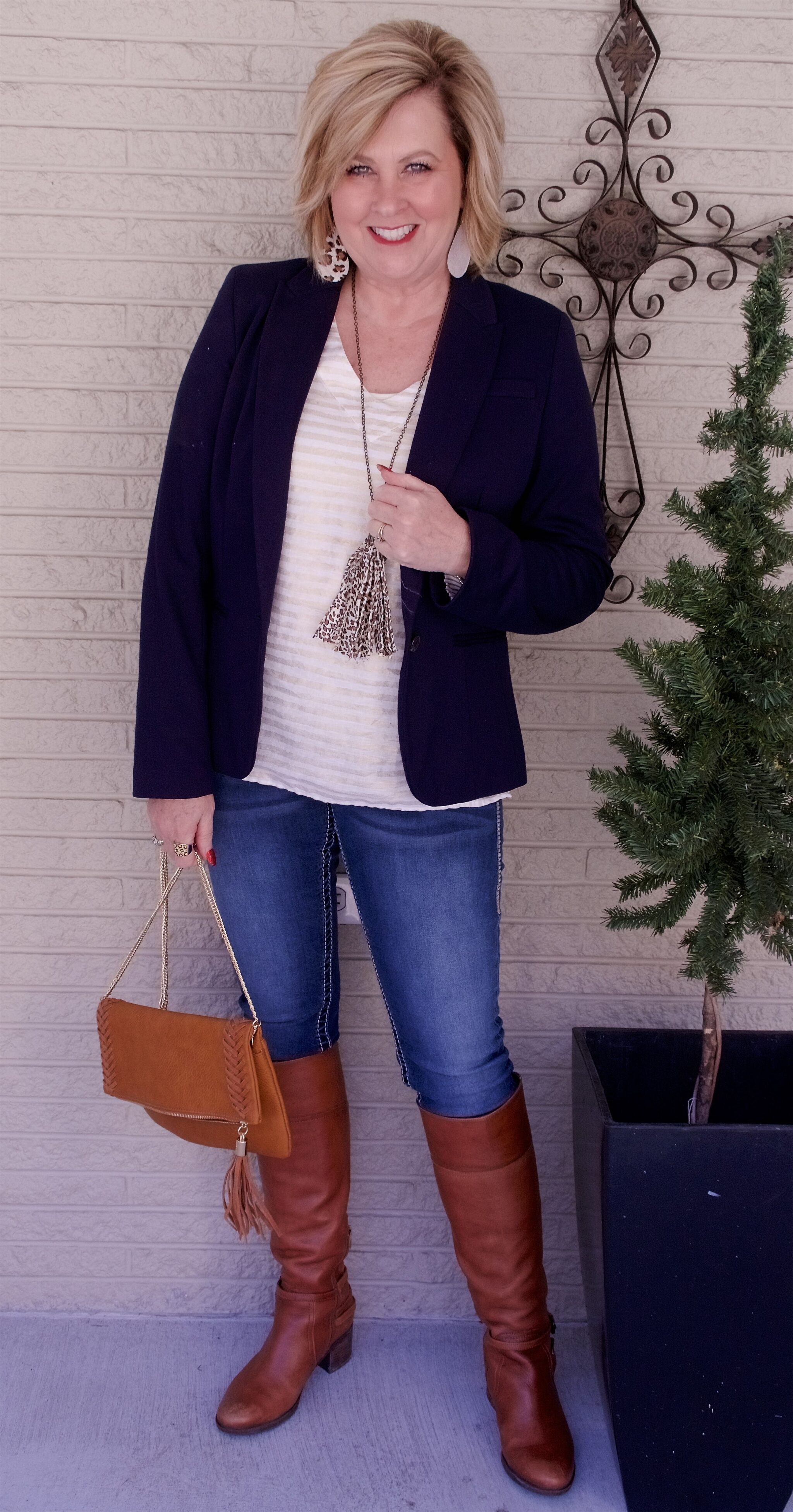 50 IS NOT OLD | A CLASSIC NAVY BLAZER