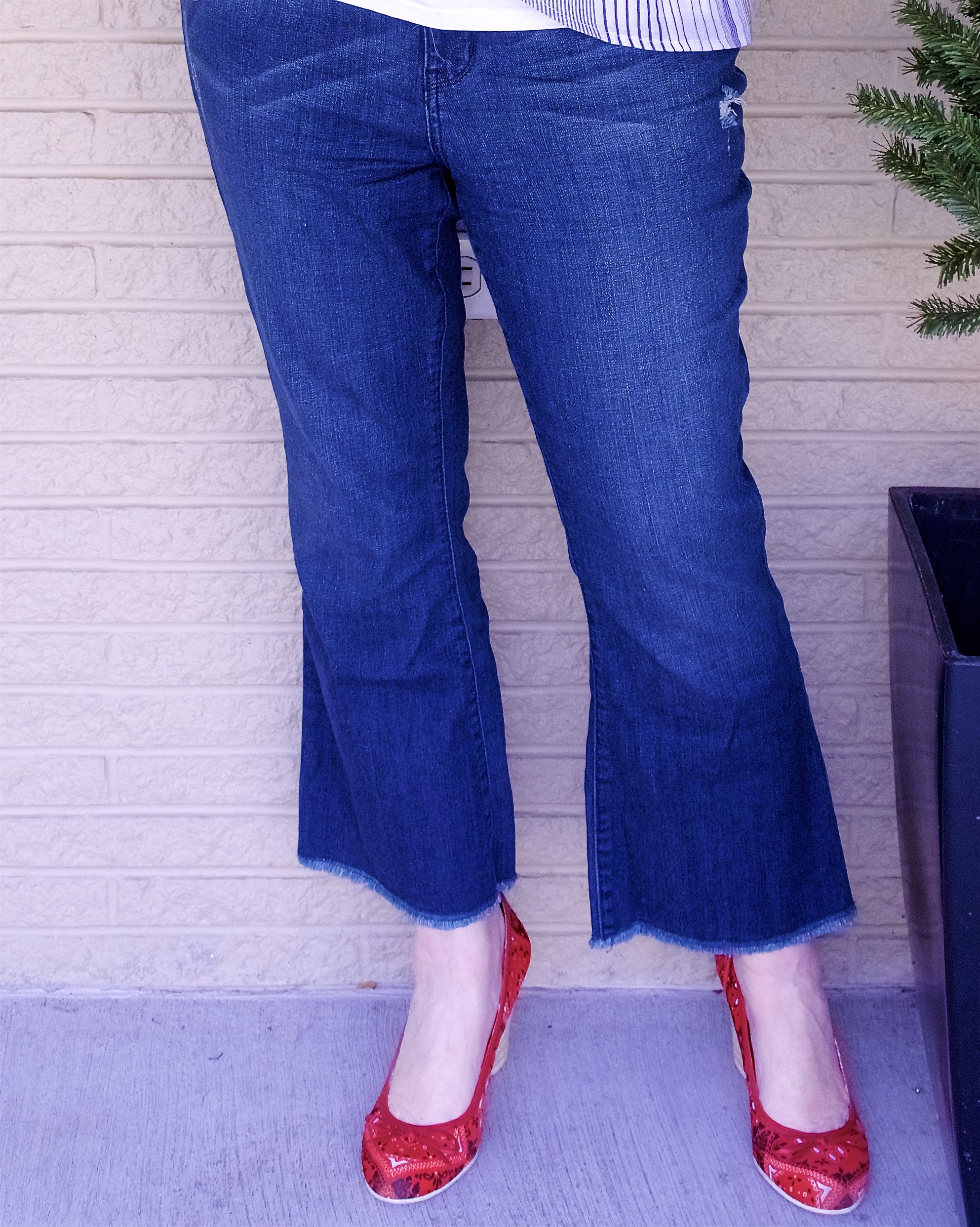 50 IS NOT OLD | FRINGE HEM AND KICK FLARE | FASHION OVER 40