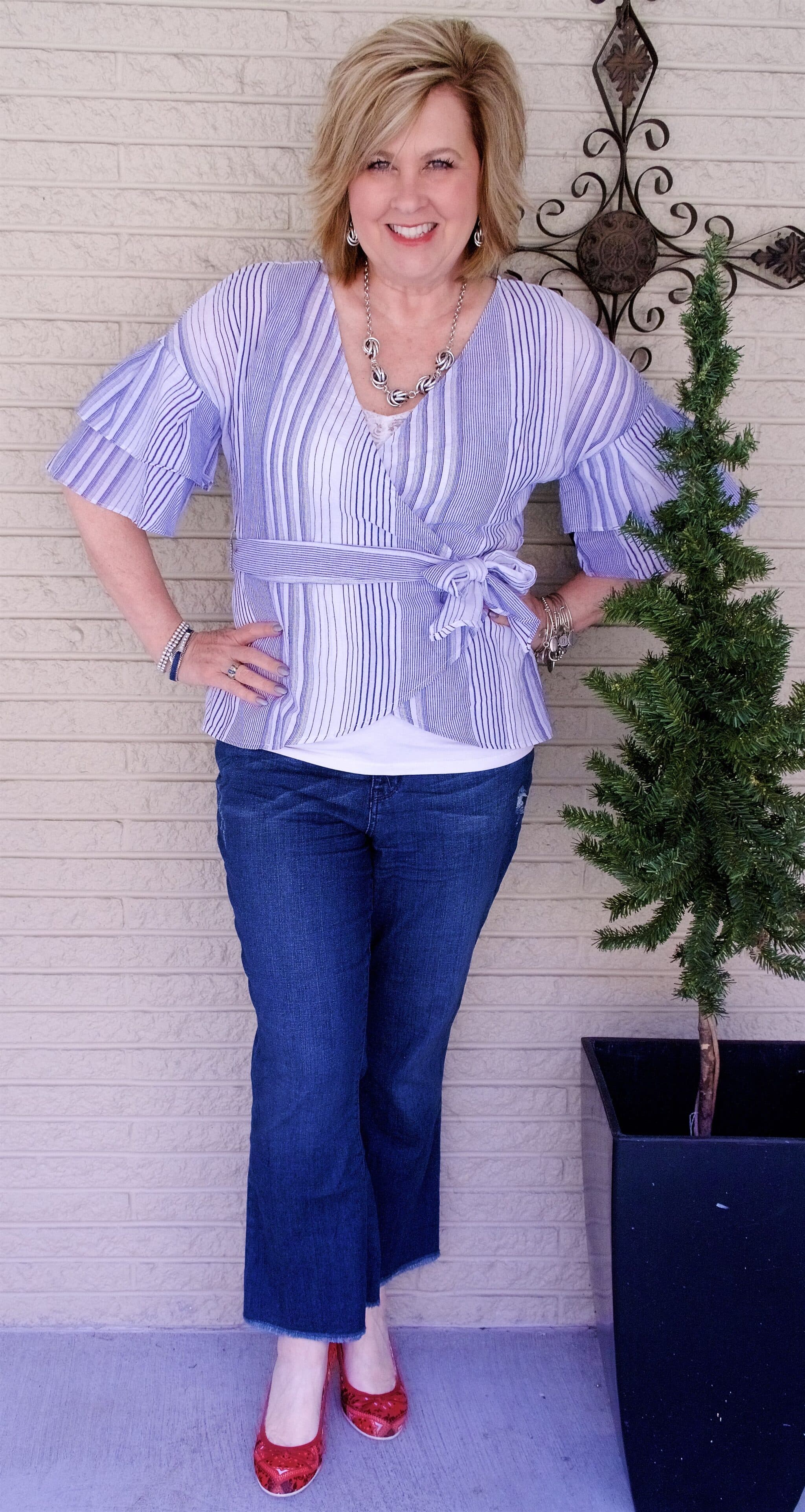 50 IS NOT OLD | FRINGE HEM AND KICK FLARE | FASHION OVER 40