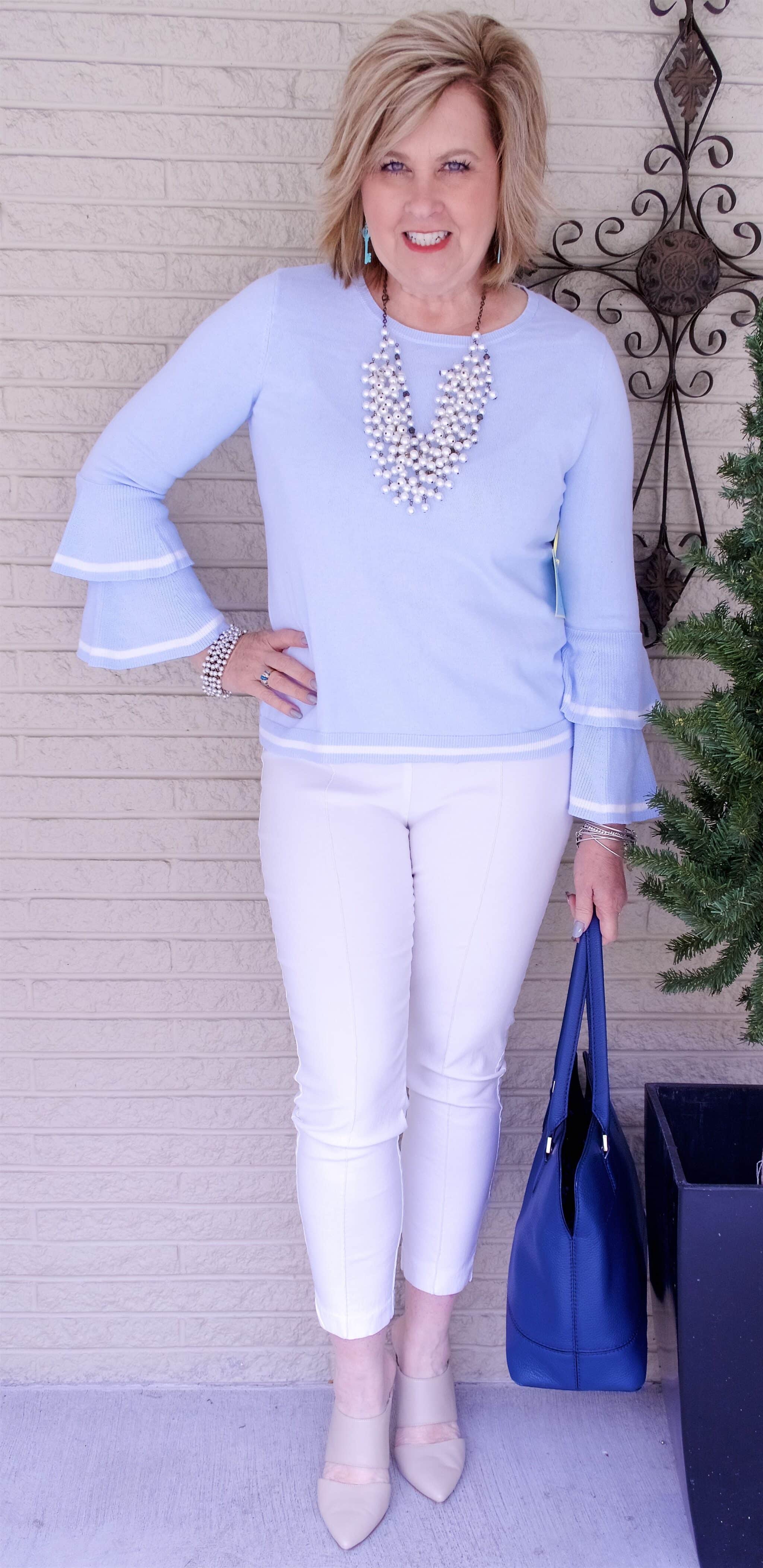 50 IS NOT OLD | TIERED BELL SLEEVES | FASHION OVER 40