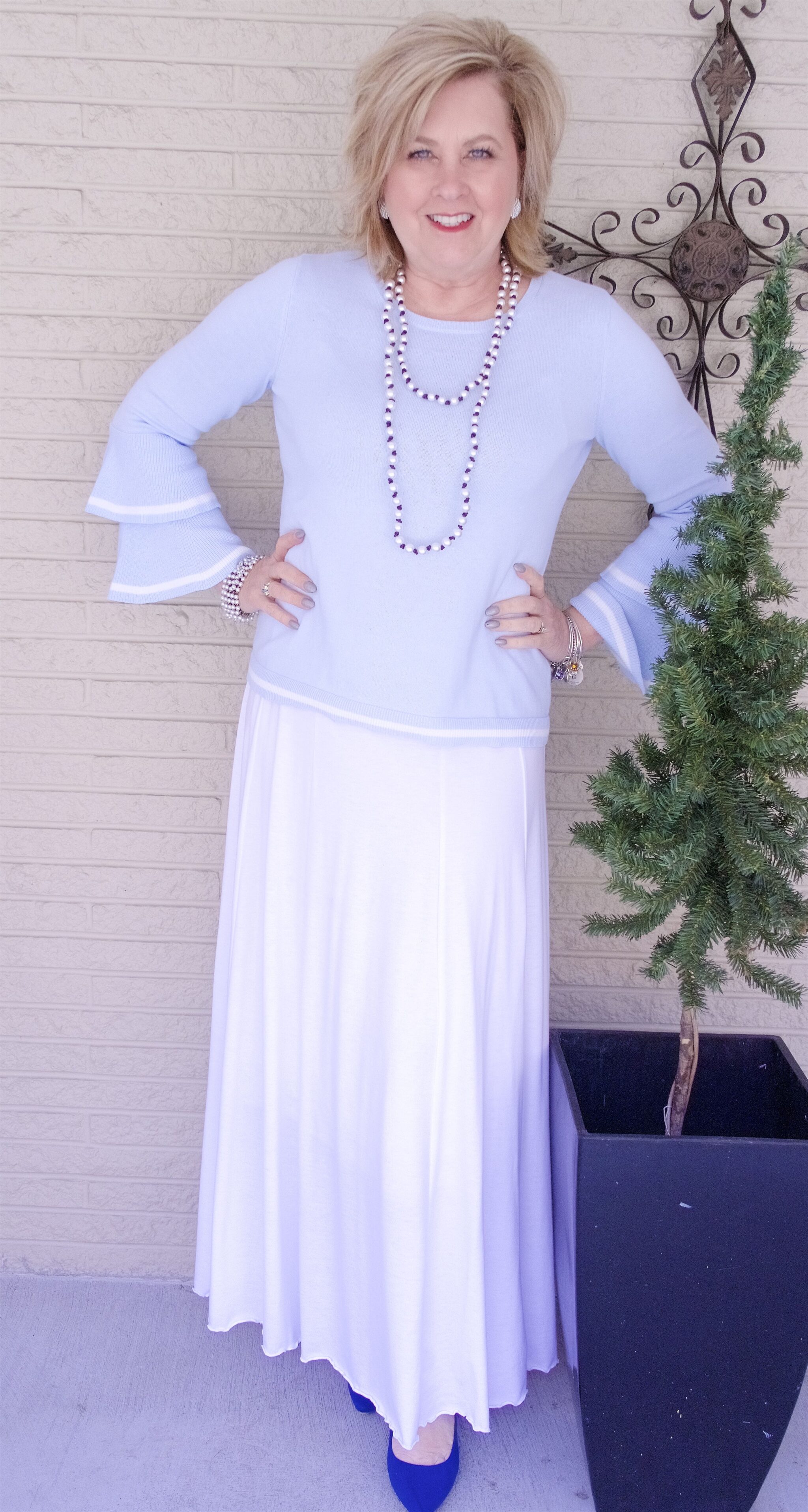 50 IS NOT OLD | A LONGER SKIRT FOR SPRING | FASHION OVER 40