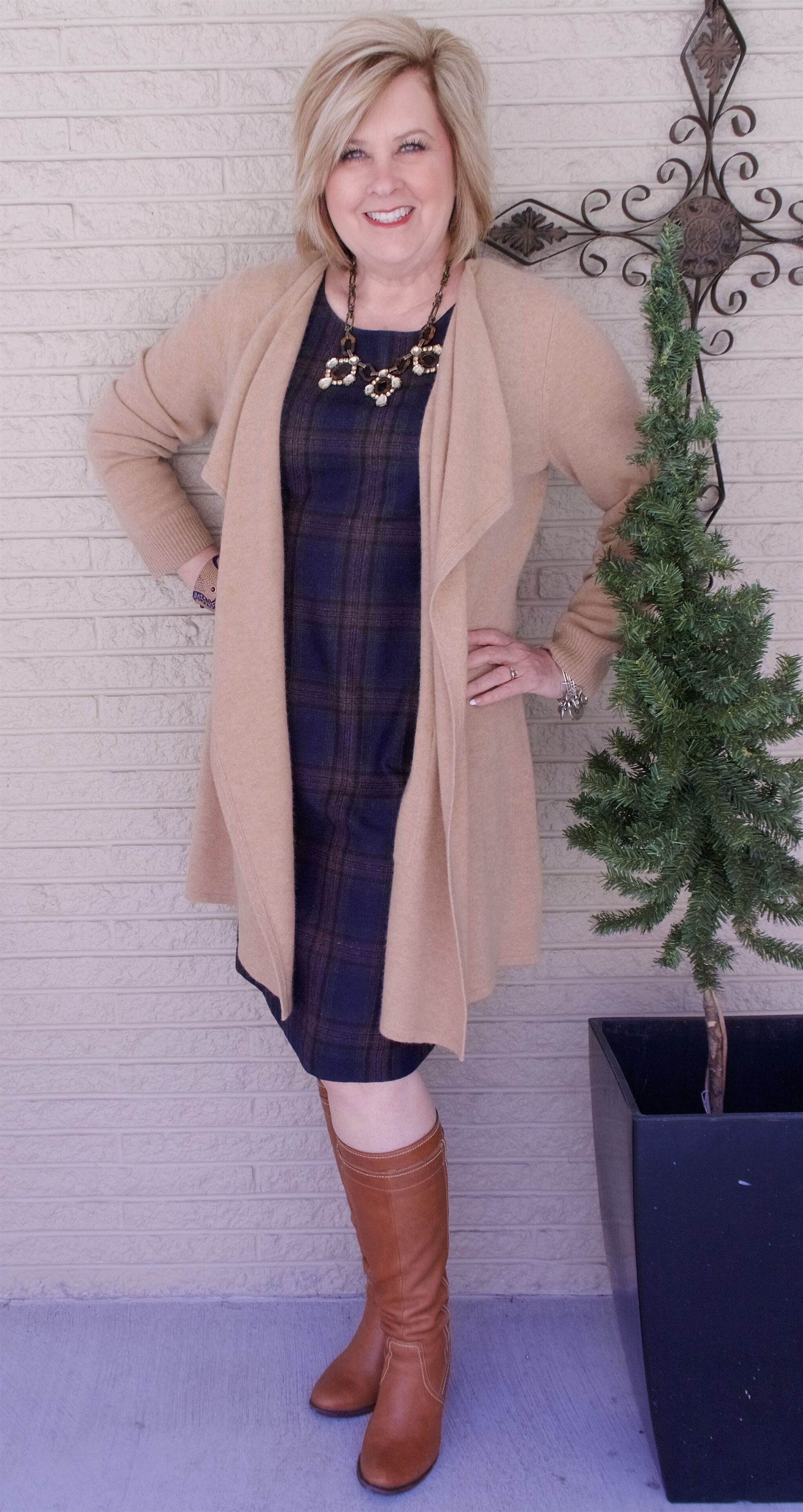 50 IS NOT OLD | HOW TO WEAR BOOTS WITH A DRESS | FASHION OVER 40