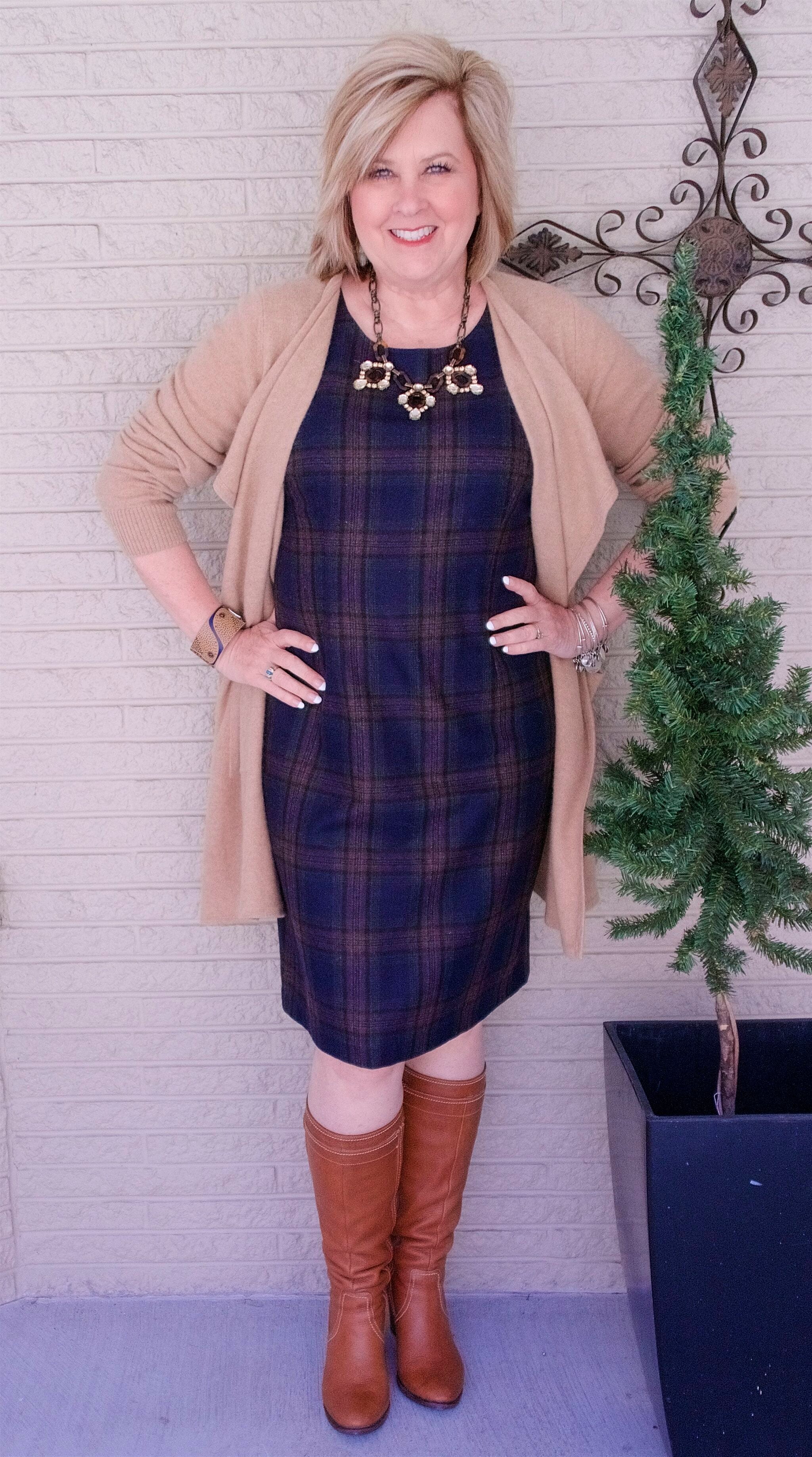 50 IS NOT OLD | HOW TO WEAR BOOTS WITH A DRESS | FASHION OVER 40