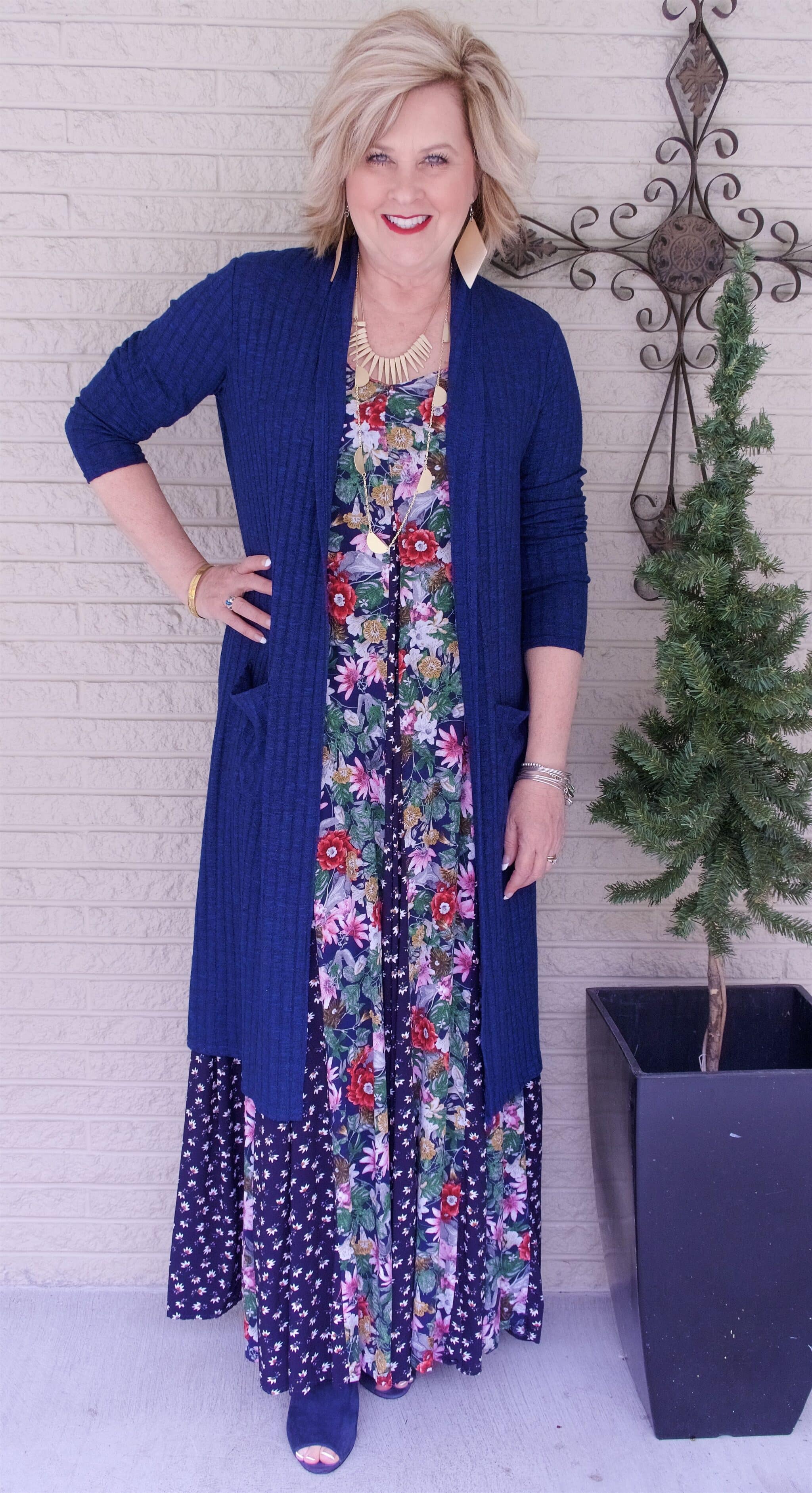 50 IS NOT OLD | LONG FLORAL MAXI DRESS FOR SPRING | FASHION OVER 40