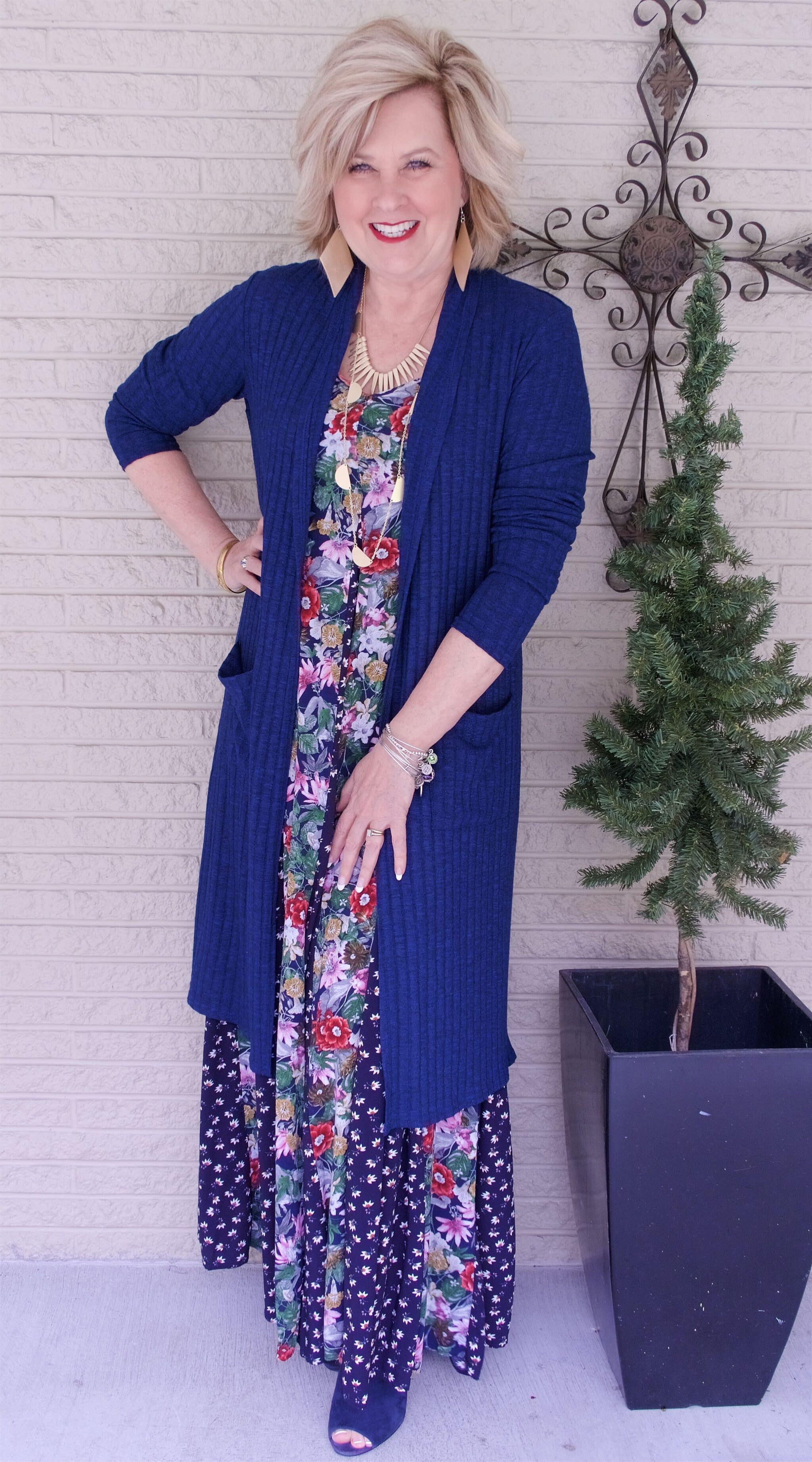50 IS NOT OLD | LONG FLORAL MAXI DRESS FOR SPRING | FASHION OVER 40