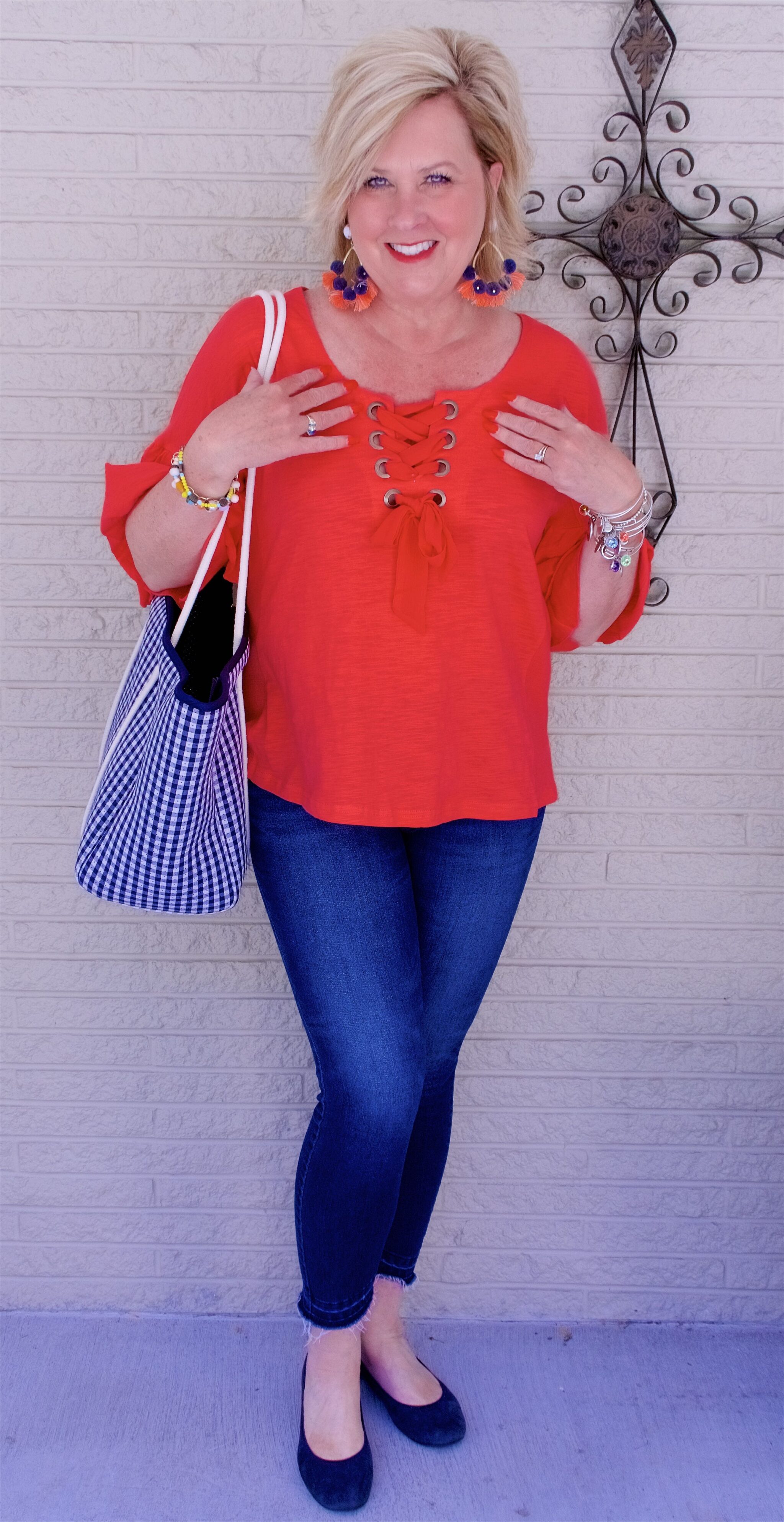 50 IS NOT OLD | CROP TOP WITH GROMMETS | FASHION OVER 40