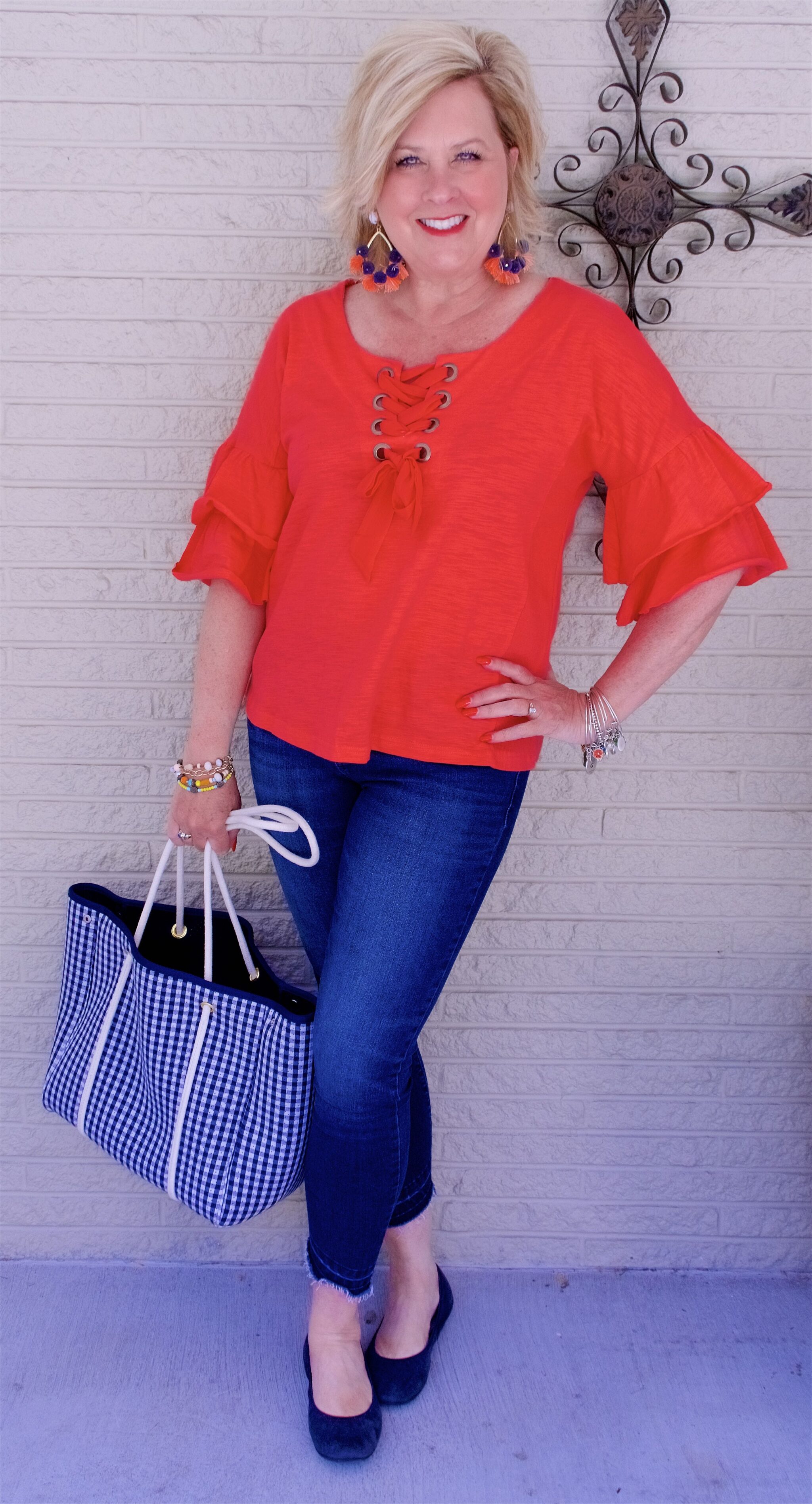 50 IS NOT OLD | CROP TOP WITH GROMMETS | FASHION OVER 40