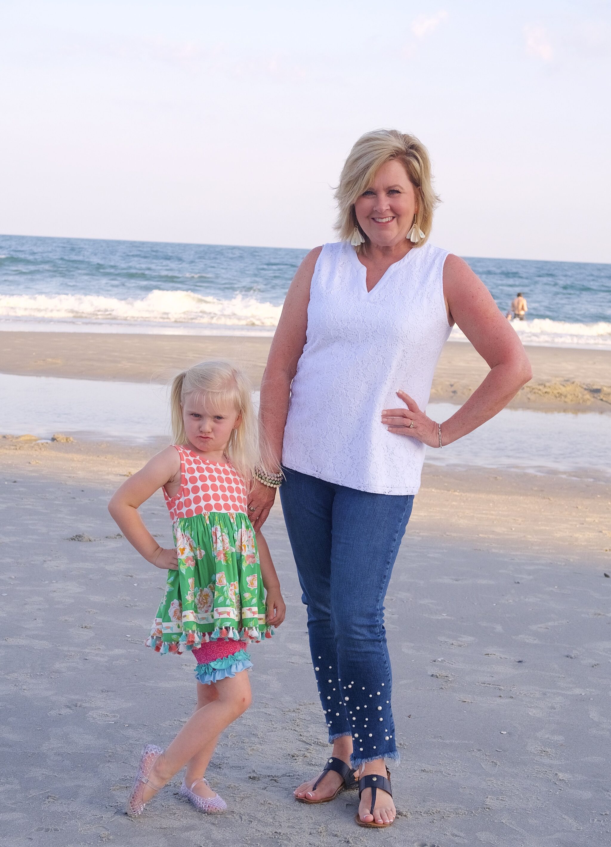 50 IS NOT OLD | PEARL EMBELLISHED JEANS | FASHION OVER 40