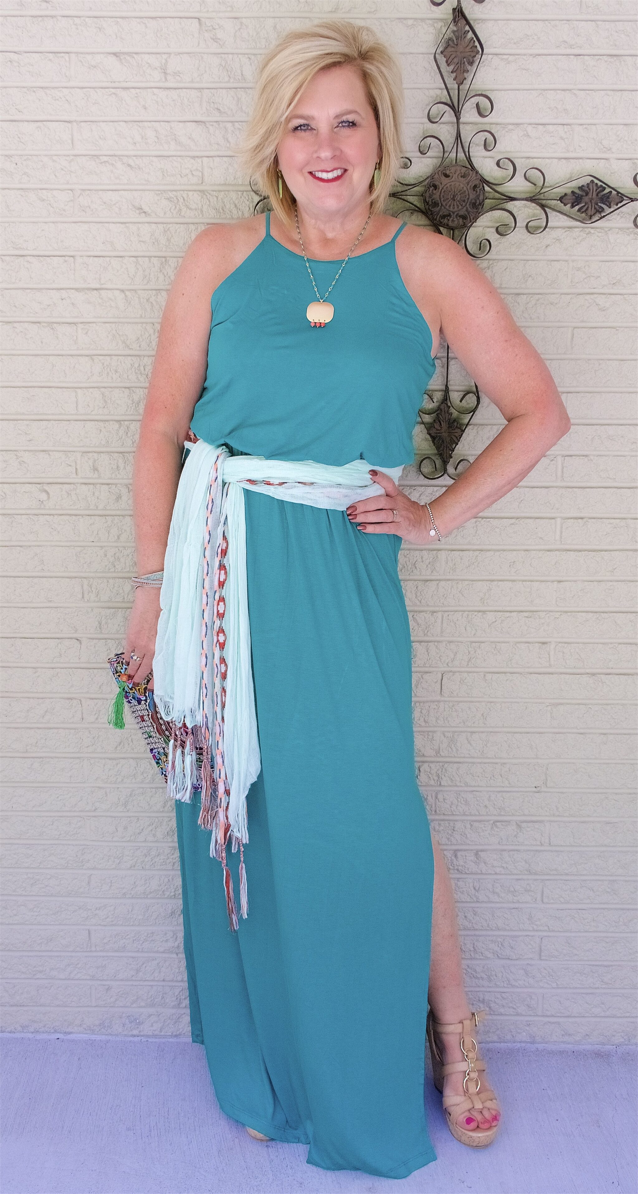 50 IS NOT OLD | HOW TO USE A SCARF AS A BELT AND A WRAP | FASHION OVER 40
