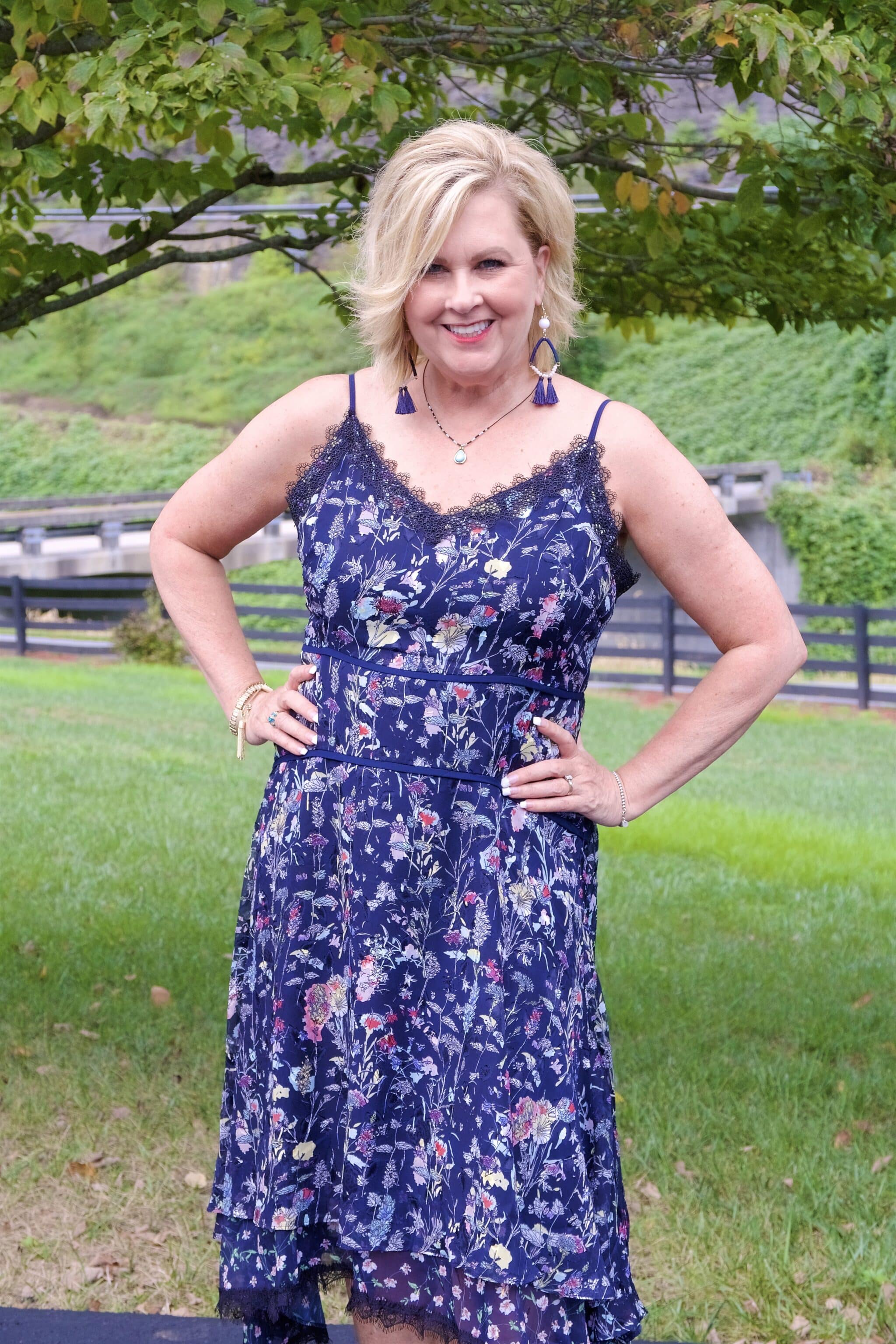 50 IS NOT OLD | FLORAL MIDI DRESS | FASHION OVER 40