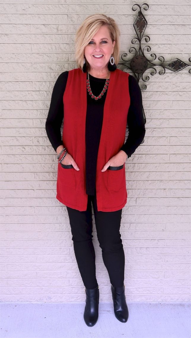 50 IS NOT OLD | HOW TO ROCK BLACK ON BLACK | FASHION OVER 40