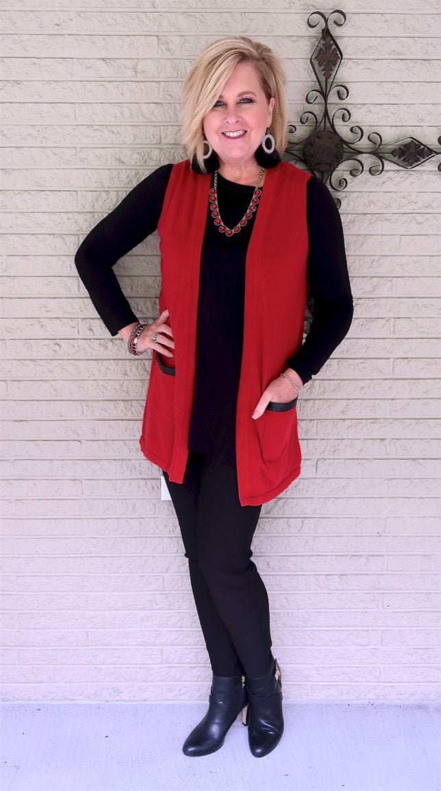 50 IS NOT OLD | HOW TO ROCK BLACK ON BLACK | FASHION OVER 40