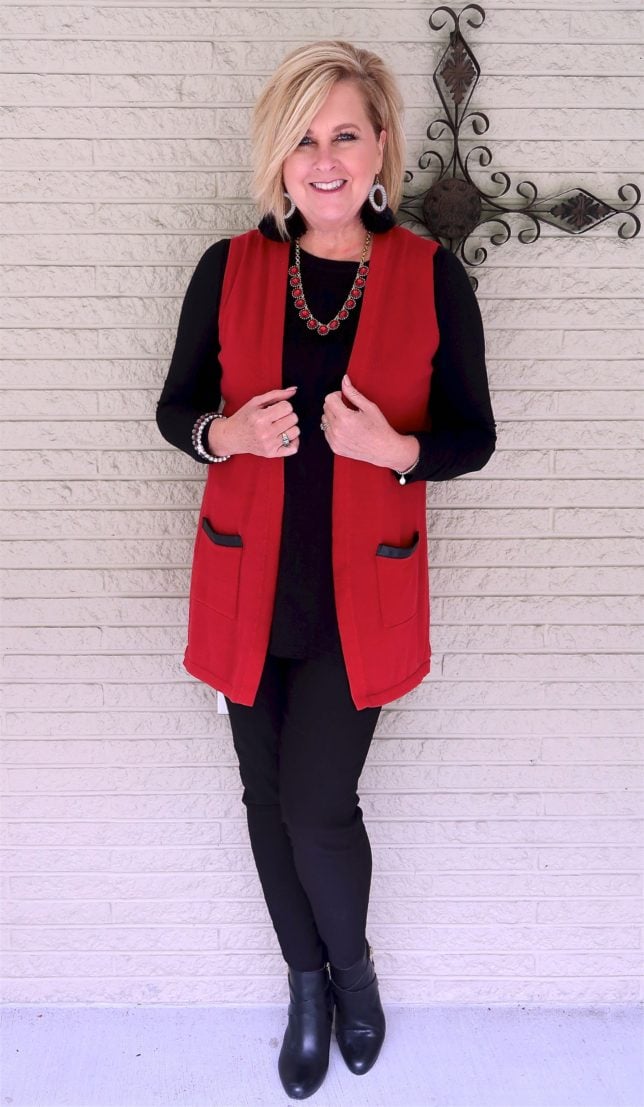 50 IS NOT OLD | HOW TO ROCK BLACK ON BLACK | FASHION OVER 40