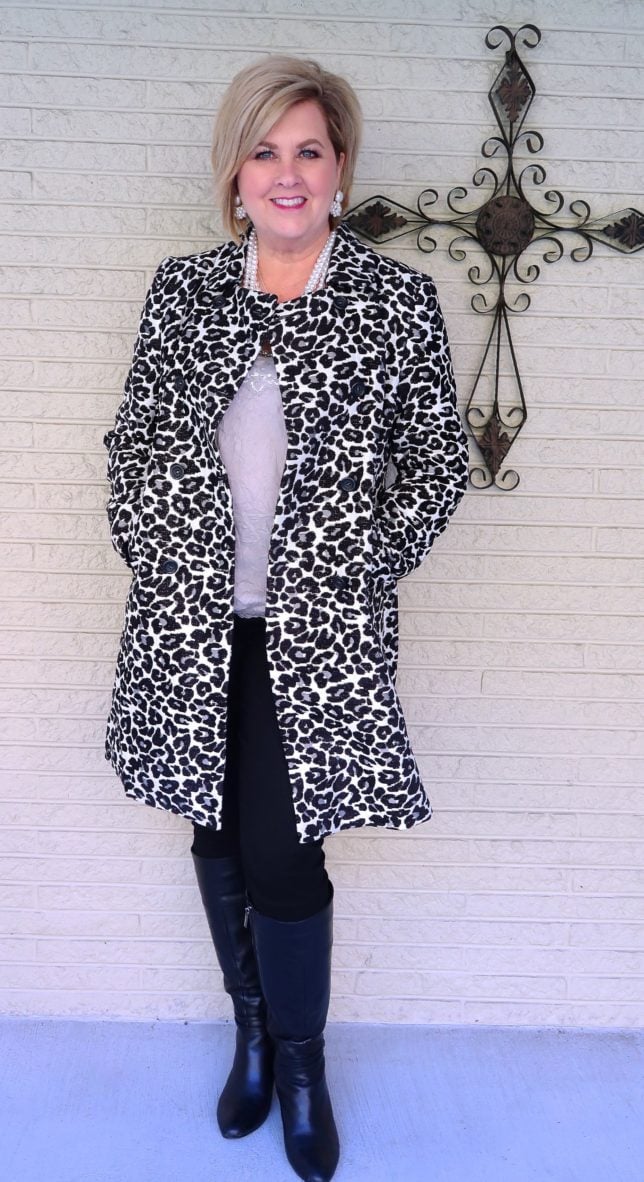 50 IS NOT OLD | A LEOPARD PRINT COAT HAS STYLE GALORE | FASHION OVER 40