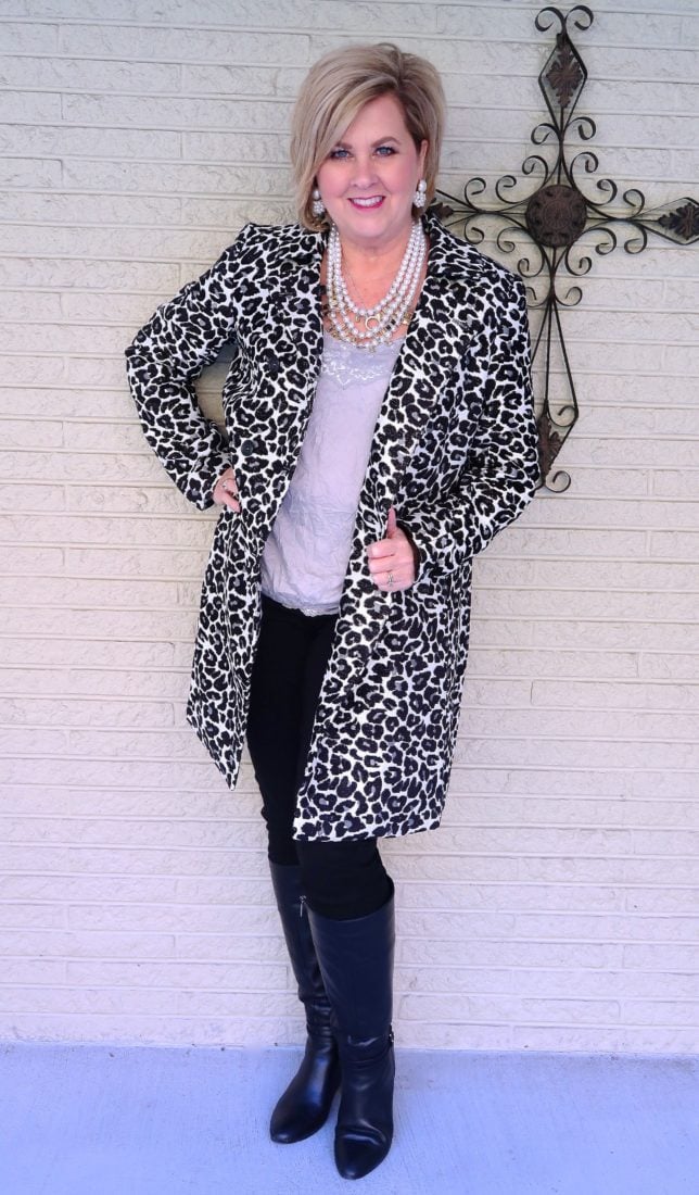 50 IS NOT OLD | A LEOPARD PRINT COAT HAS STYLE GALORE | FASHION OVER 40