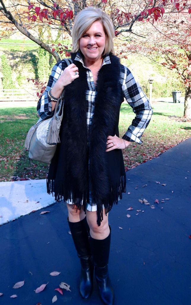50 IS NOT OLD | SILVER METALLIC HAIR CALF TOTE | FASHION OVER 40