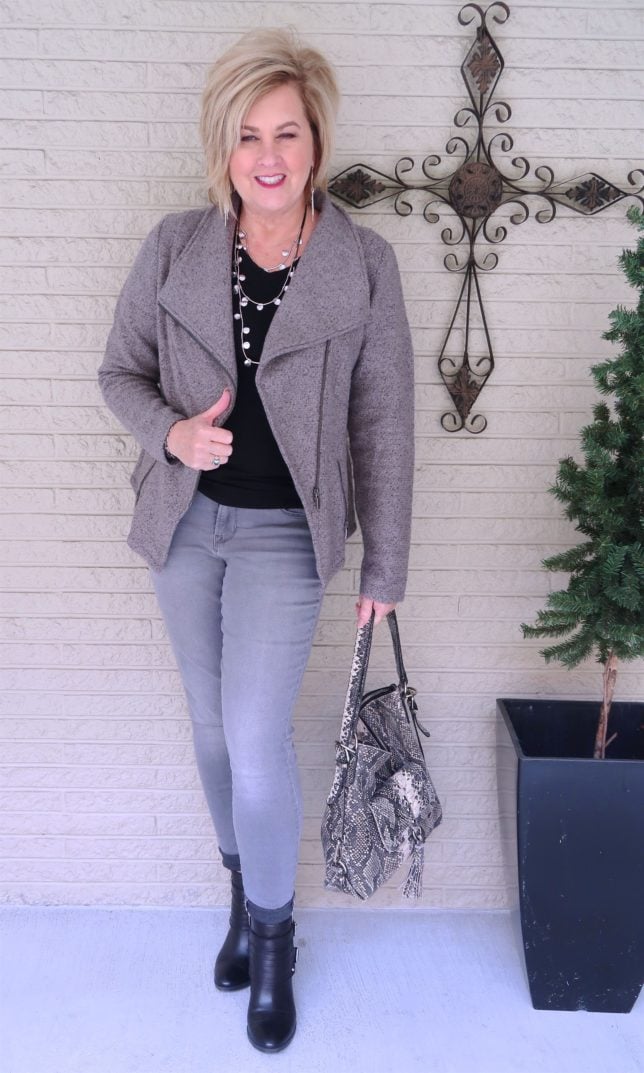 50 IS NOT OLD | A MOTO JACKET WITHOUT ALL THE WEIGHT | FASHION OVER 40