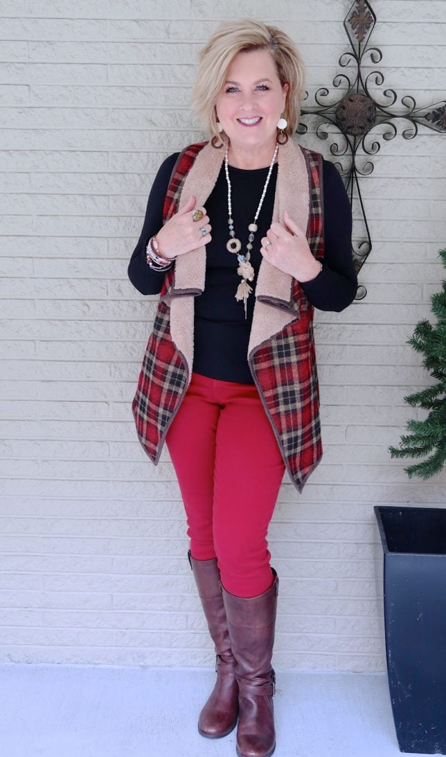 50 IS NOT OLD | SHERPA FOR WARMTH AND STYLE | FASHION OVER 40