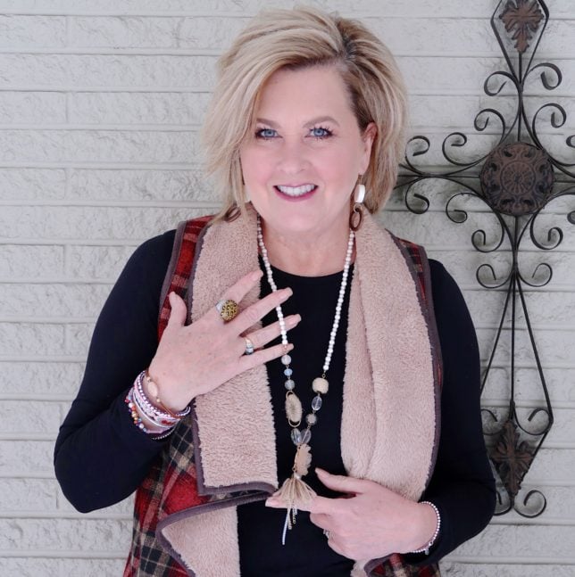 50 IS NOT OLD | SHERPA FOR WARMTH AND STYLE | FASHION OVER 40