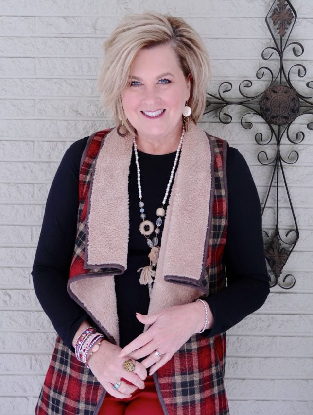 50 IS NOT OLD | SHERPA FOR WARMTH AND STYLE | FASHION OVER 40